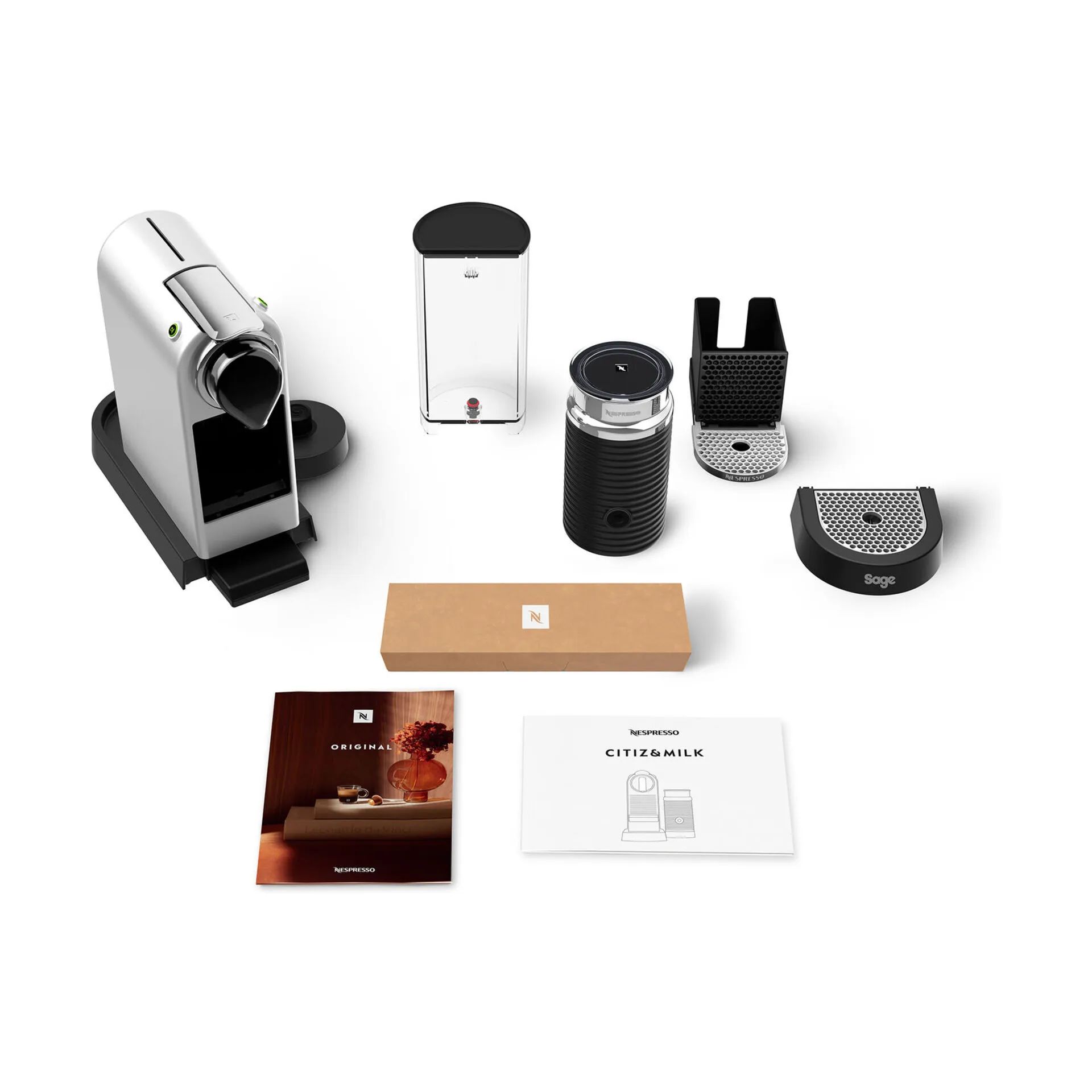 Sage Nespresso kapselmaskiner CitiZ&Milk 660 Kapsel Kaffemaskine i Silver, 3