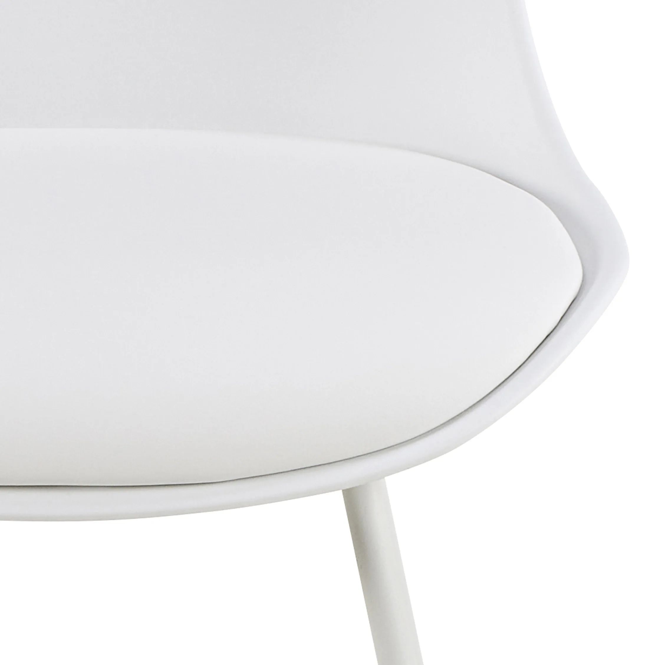 CASA Living Barstole Tina Barstol - 2 stk i Hvid, H84 x B50 cm, 4
