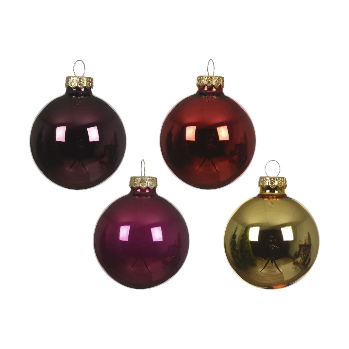 Casa Christmas Julekugler Julekugler - 20 stk. i Mauve/Pink/rød/guld, 1