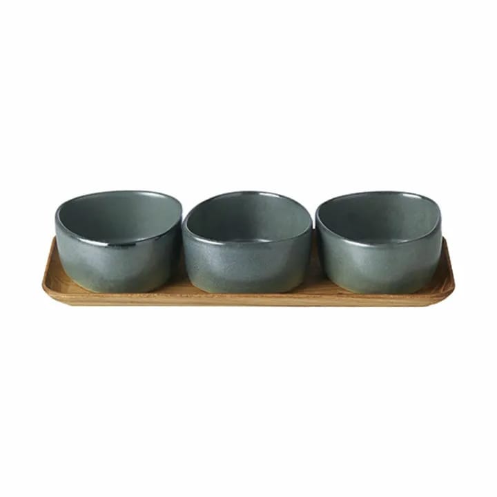 RAW by Aida Skåle RAW Organic Skål - 3 stk. i Northern Green, 1