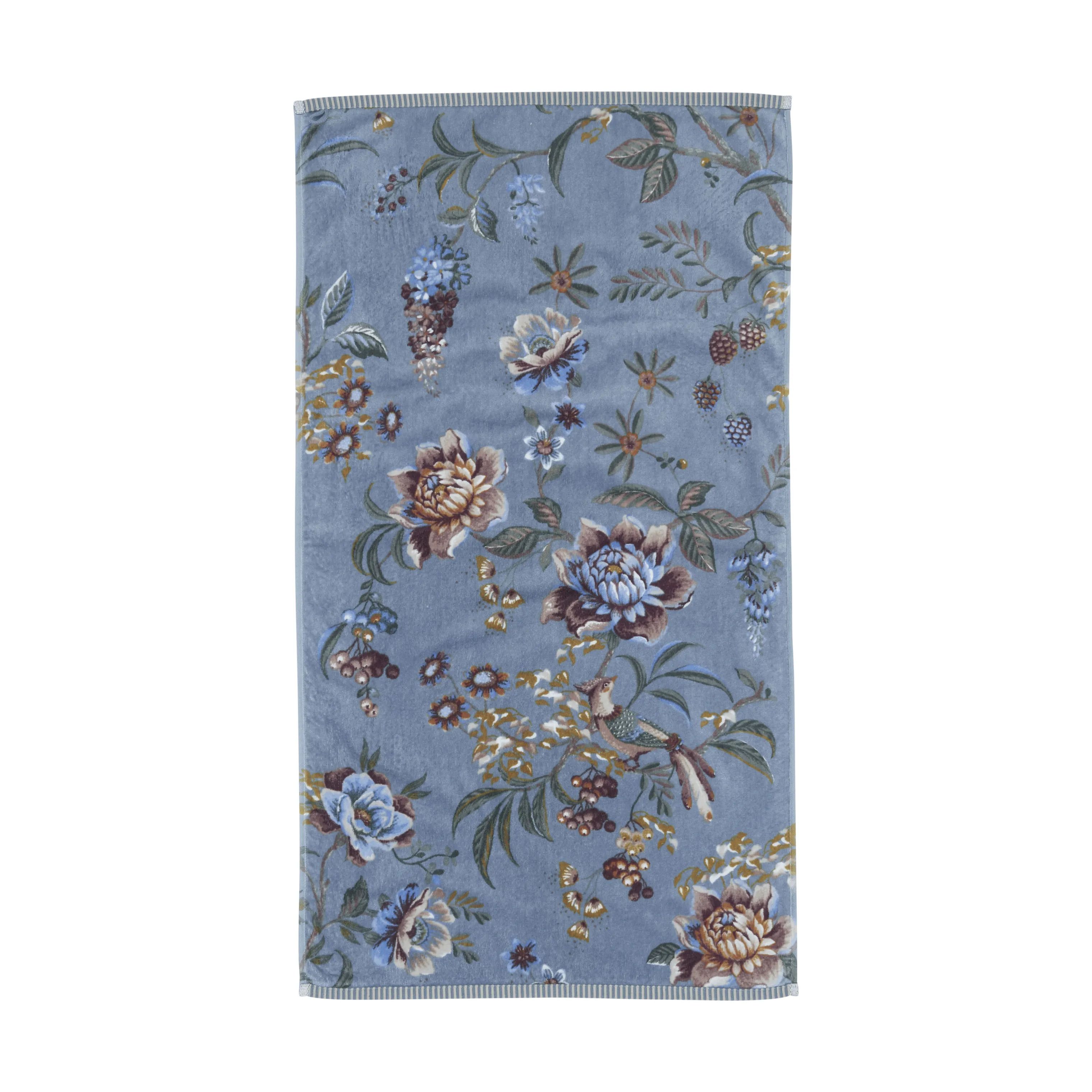 PIP Studio Håndklæder Secret Garden Håndklæde i Blue , B55 x L100 cm, 1