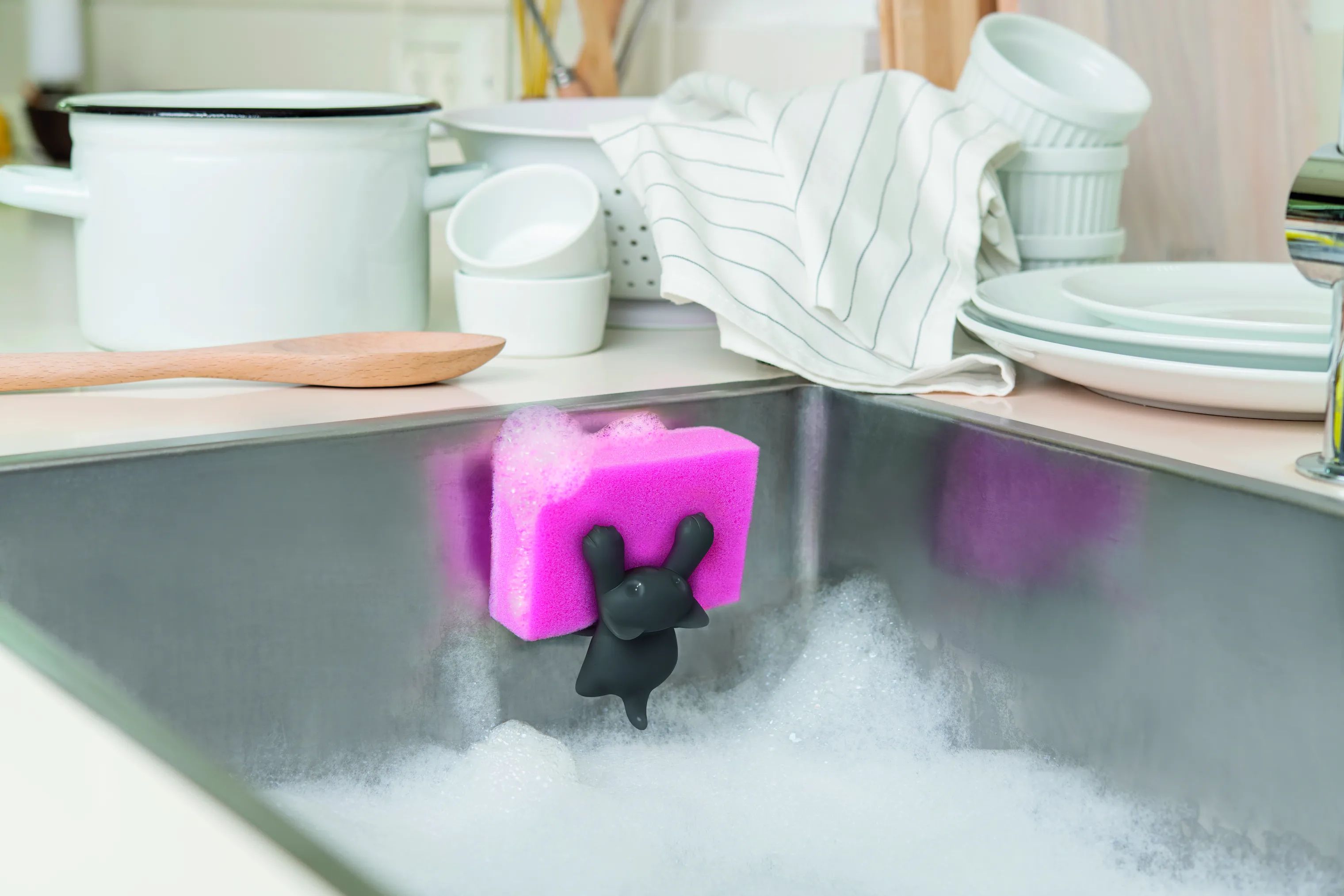 OTOTO Øvrigt tilbehør til opvask Holder til Skuresvamp - Scrubby i Grå, 2