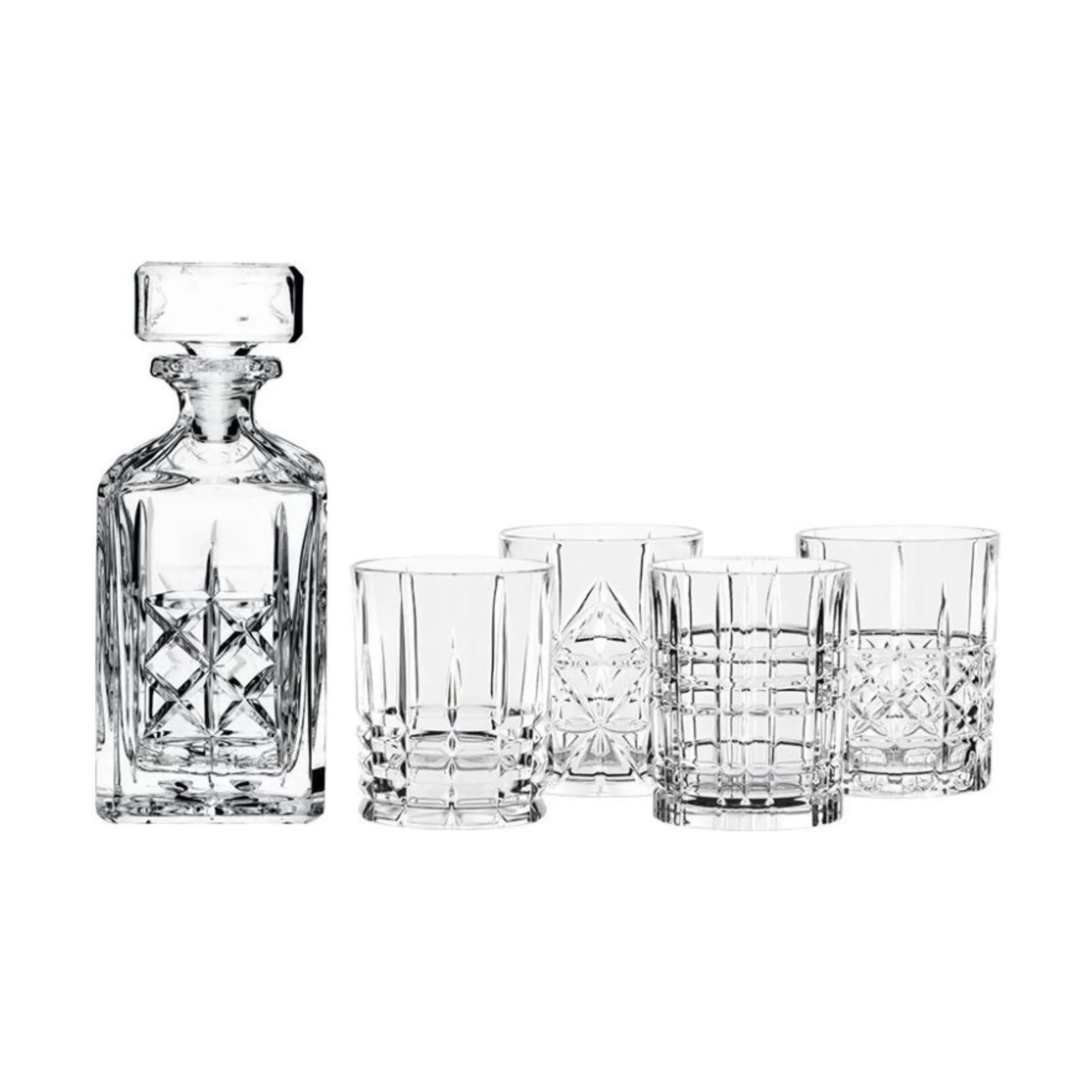 Nachtmann Rom- og spiritusglas Highland Whiskeysæt - 5 stk. i klar, 1
