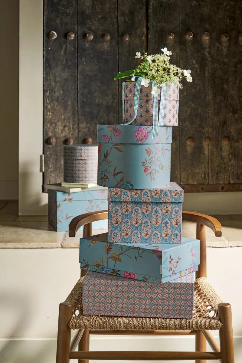 PIP Studio Opbevaringsbokse Blooming Tales Opbevaringskasse - 3 stk. i Blue, 2