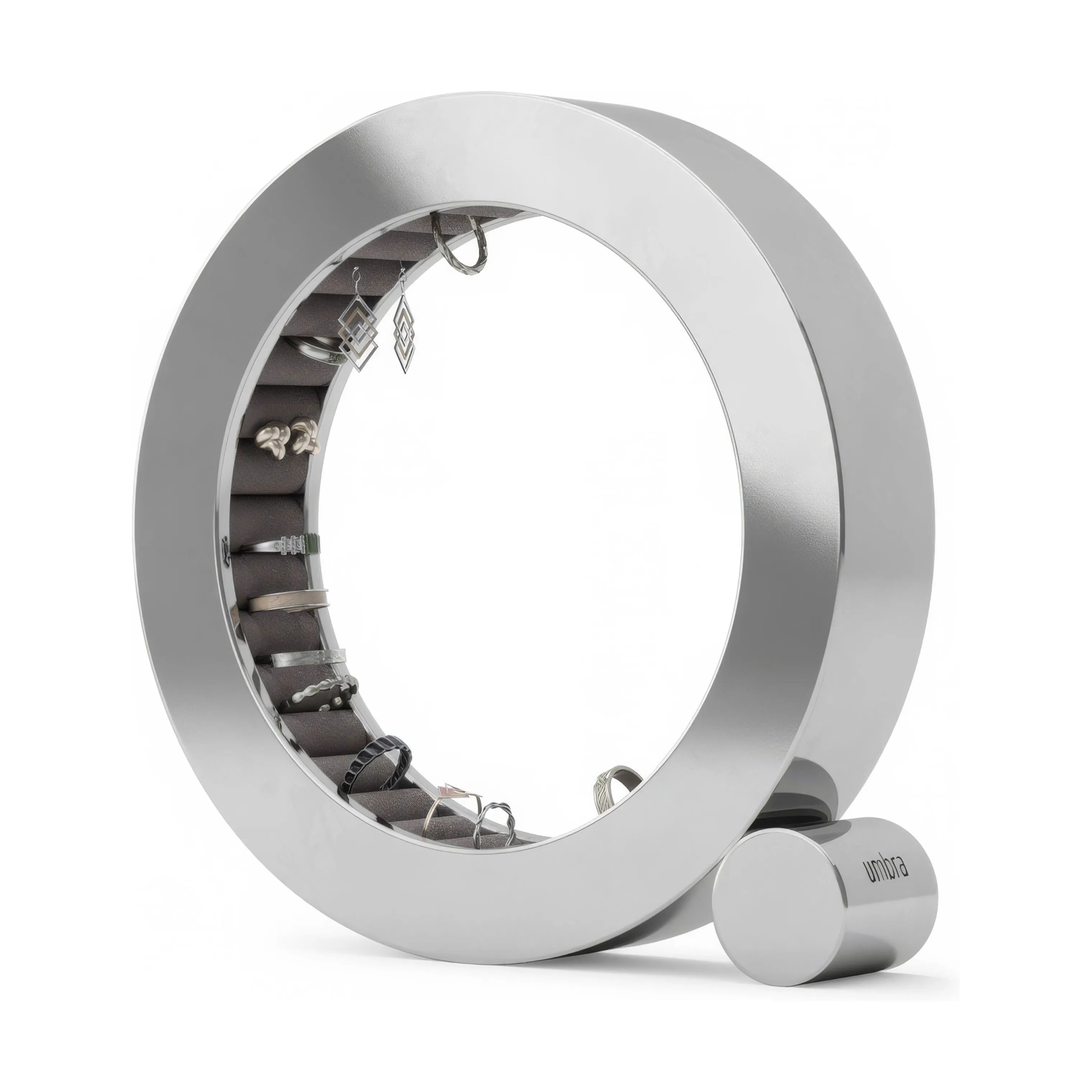 Umbra Småopbevaring Ferris Smykkehjul i chrome, 1