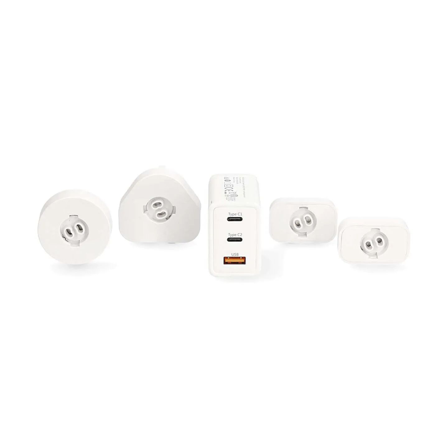 Nedis Øvrig personlig pleje Rejseadapter - 5 dele i Hvid, 3