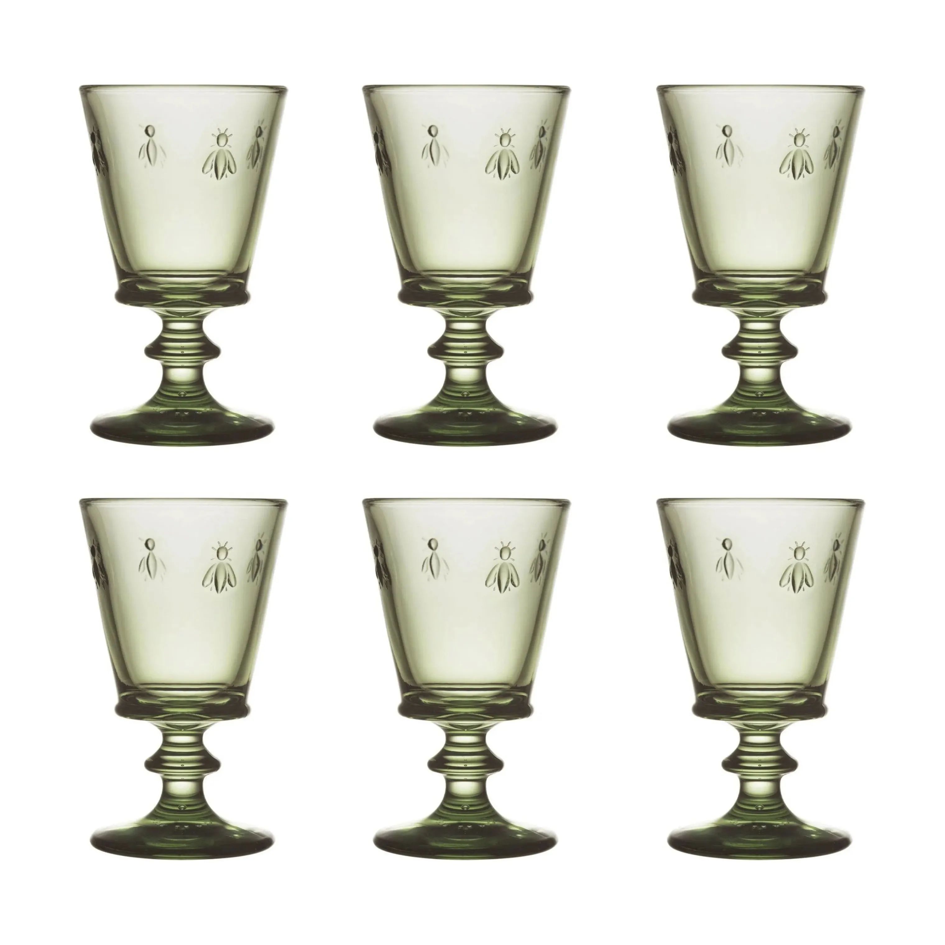 La Rochère Rødvinsglas Abeille Vinglas - 6 stk. i Olivengrøn, 24 cl, 1