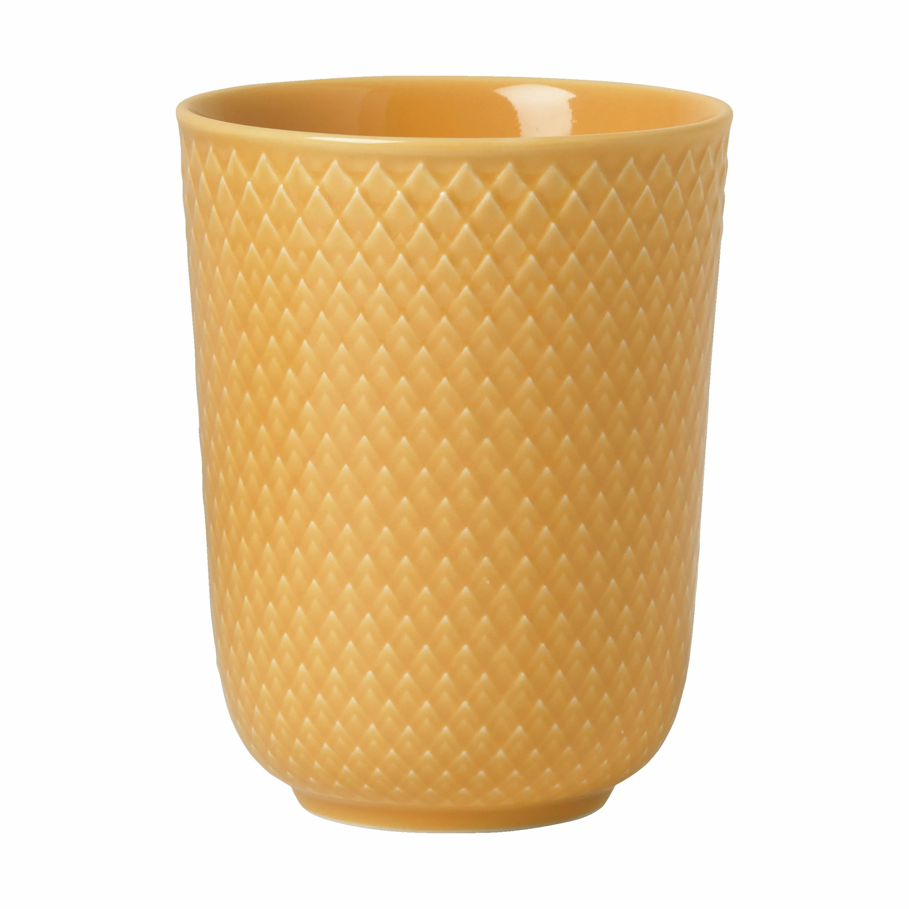 Lyngby Porcelæn Krus og kopper uden hank Rhombe Color Krus i Gul, 1