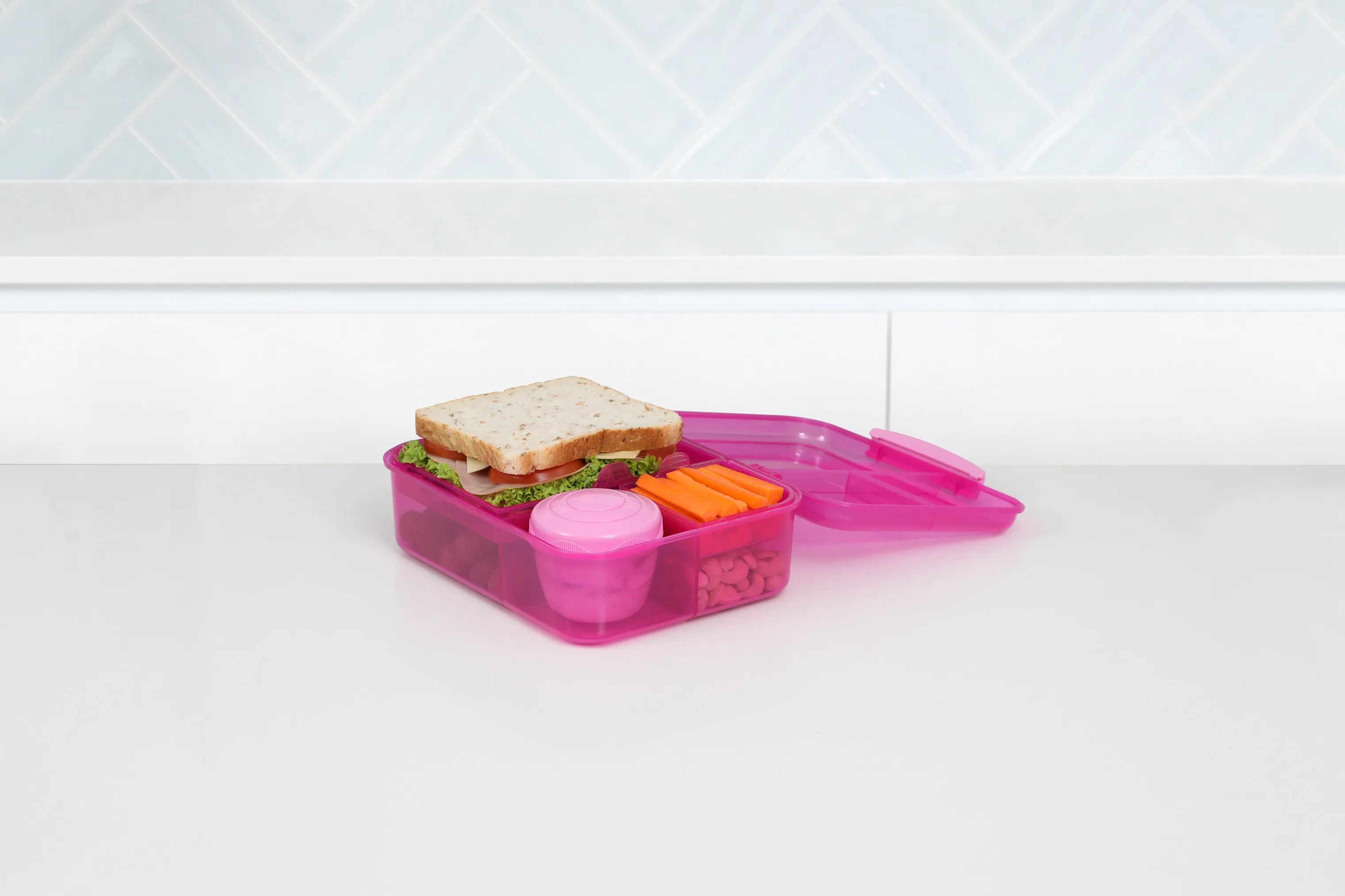 Sistema Madkasser Bento Madkasse i Pink, 3