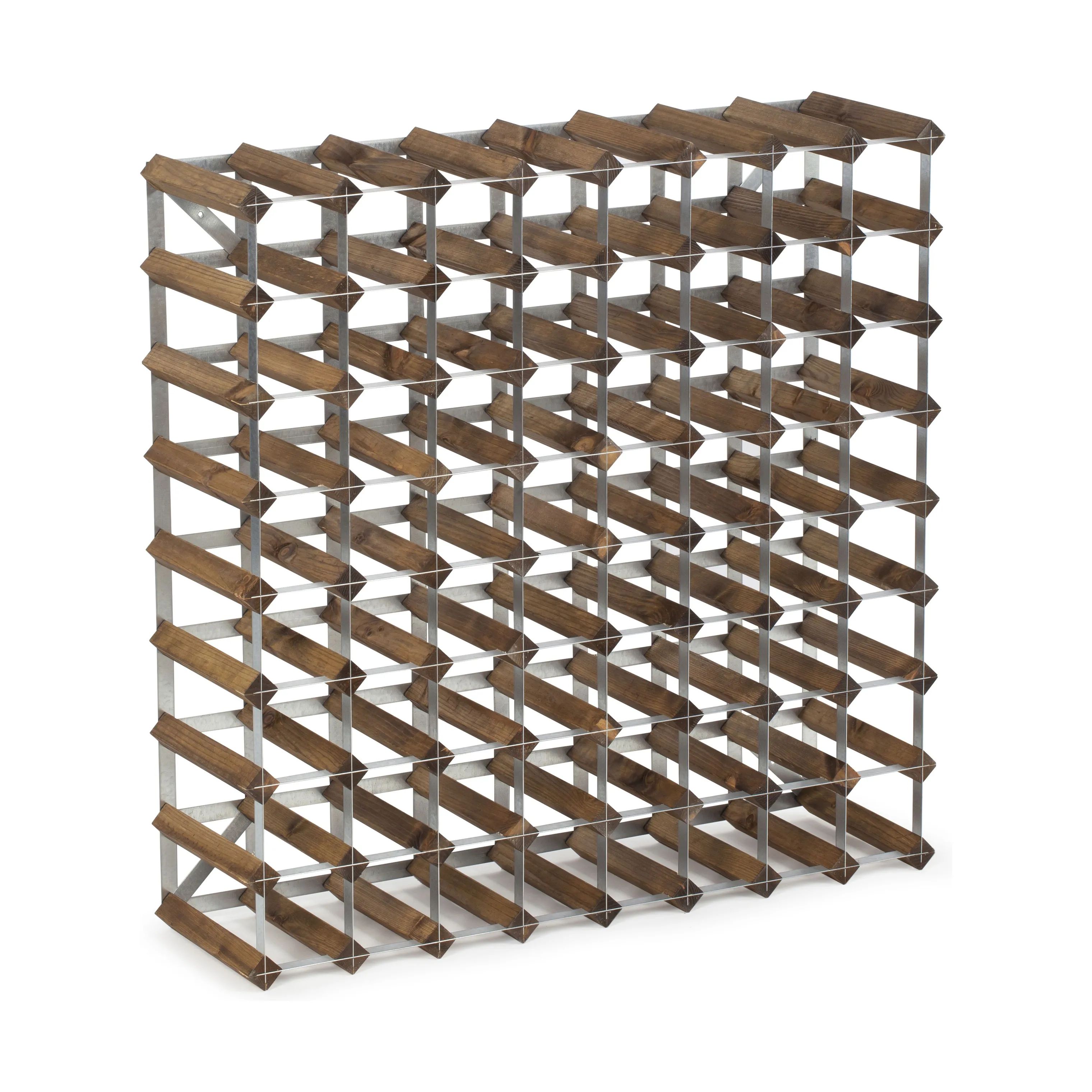 Traditional Wine Racks Vinreoler Vinreol i Mørk eg, 72 flasker, 1