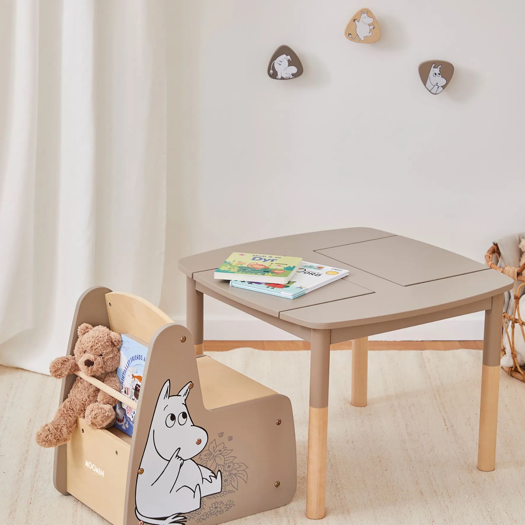 Barbo Toys Til børneværelset Mumi Knager - 3 stk. i Natur, 2