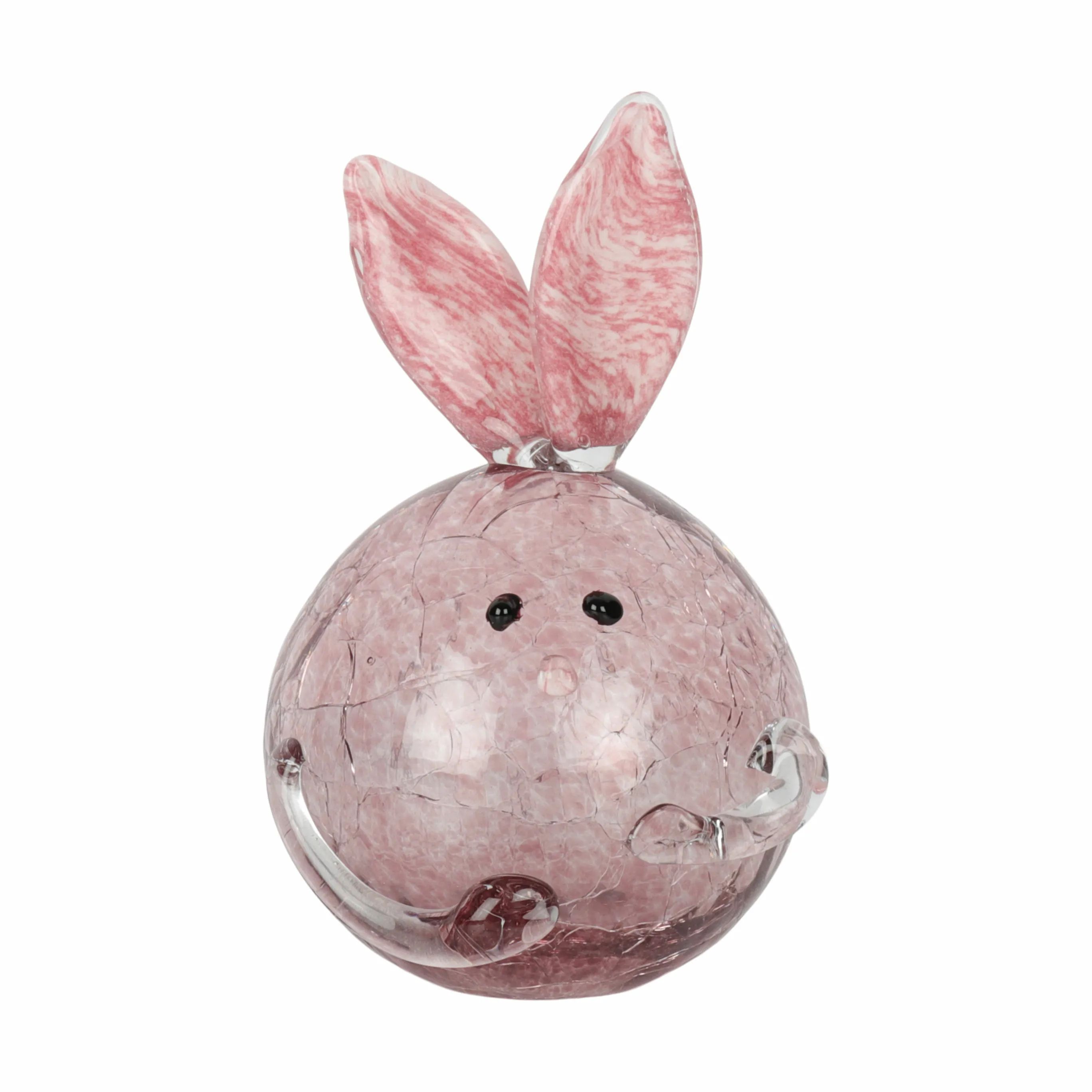 CASA Living Påskefigurer Glaskanin i Rosa, 1