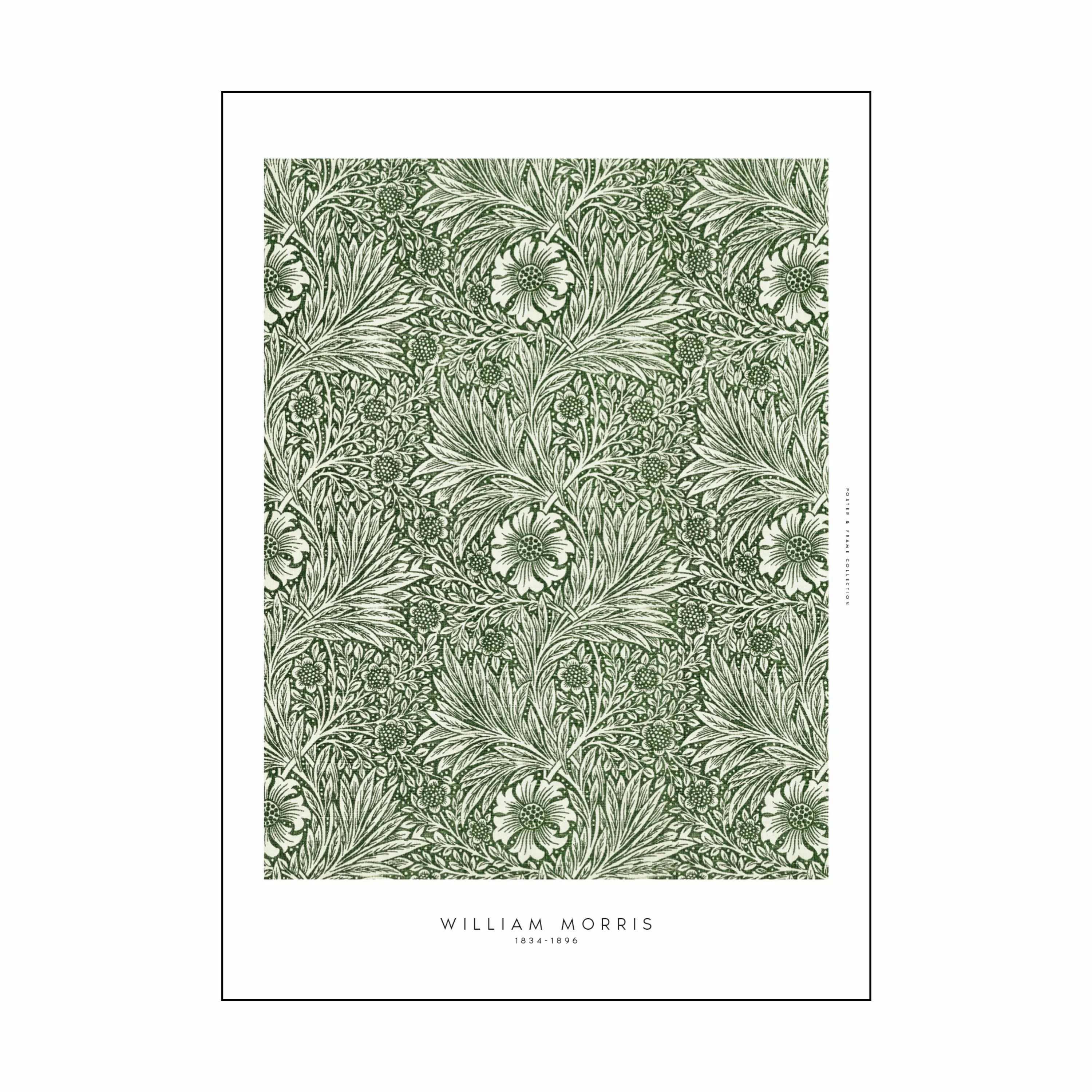 Poster&Frame Plakater William Morris Plakat - Greens i Grøn, B15 x L21 cm, 1