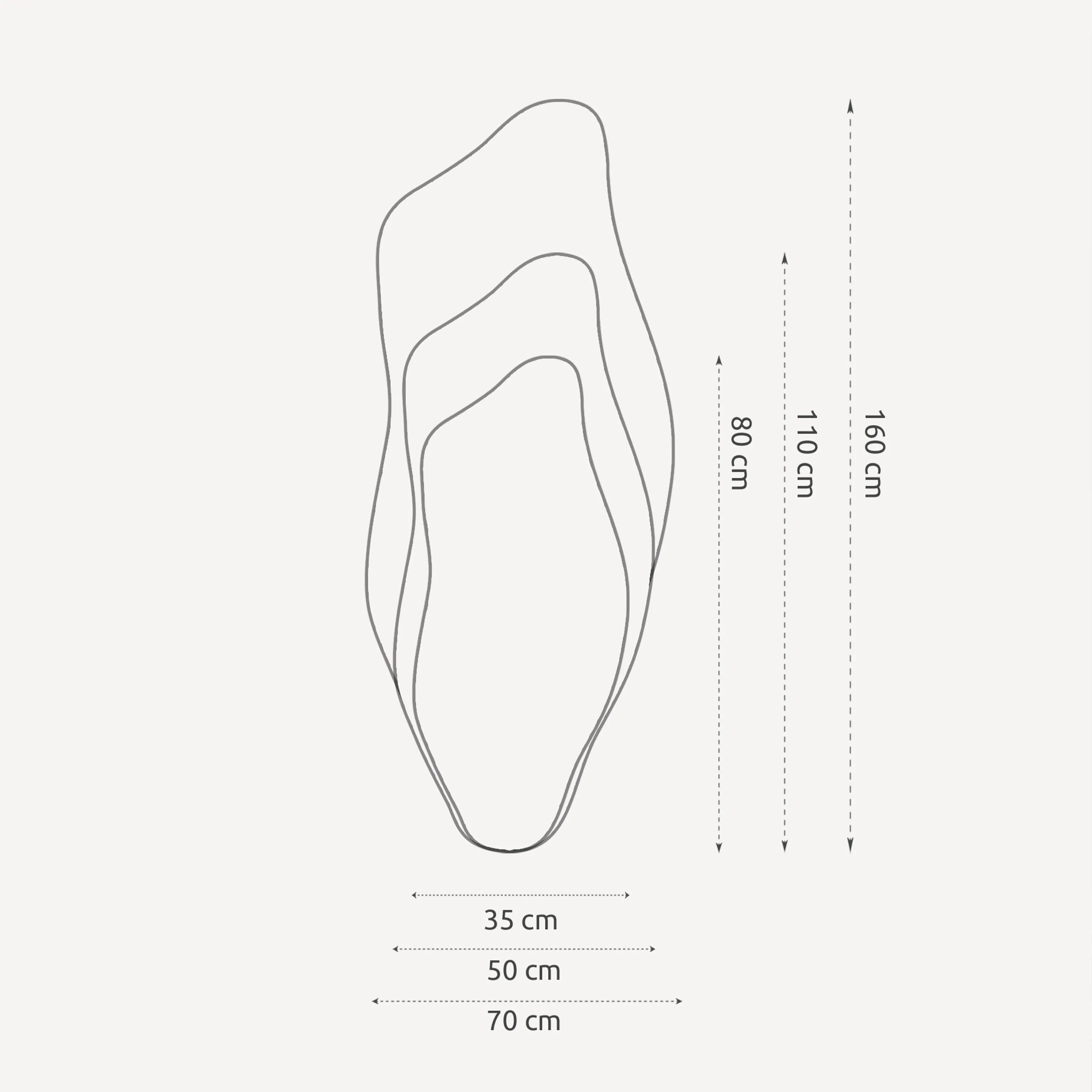Incado Spejle Drift Spejl i H110 x B50 cm, 6