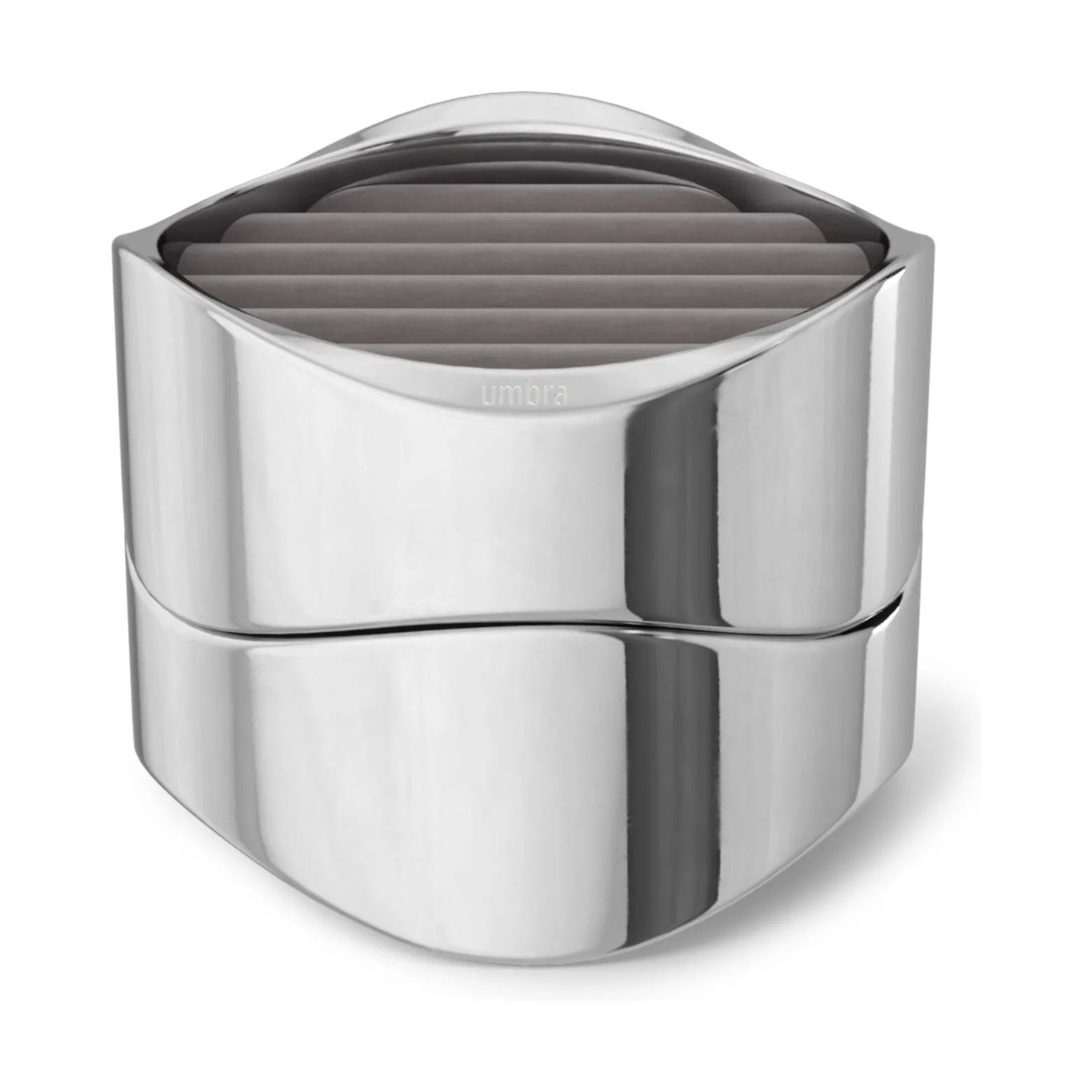 Umbra Småopbevaring Wavy Smykkeskrin i chrome, 1