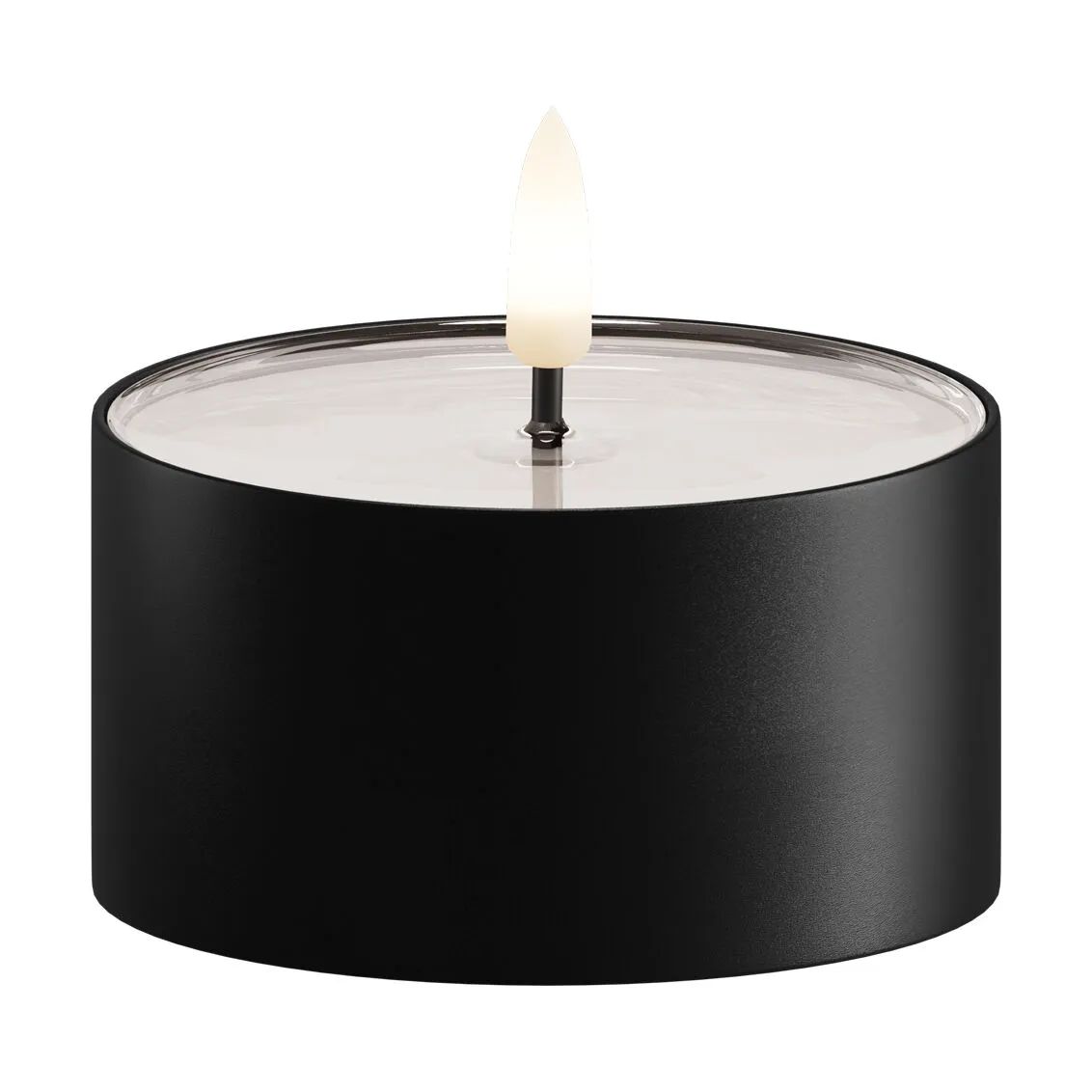 Deluxe Homeart LED-lys Udendørs LED Fyrfadslys - 2 stk. i Sort, 8 cm, 4