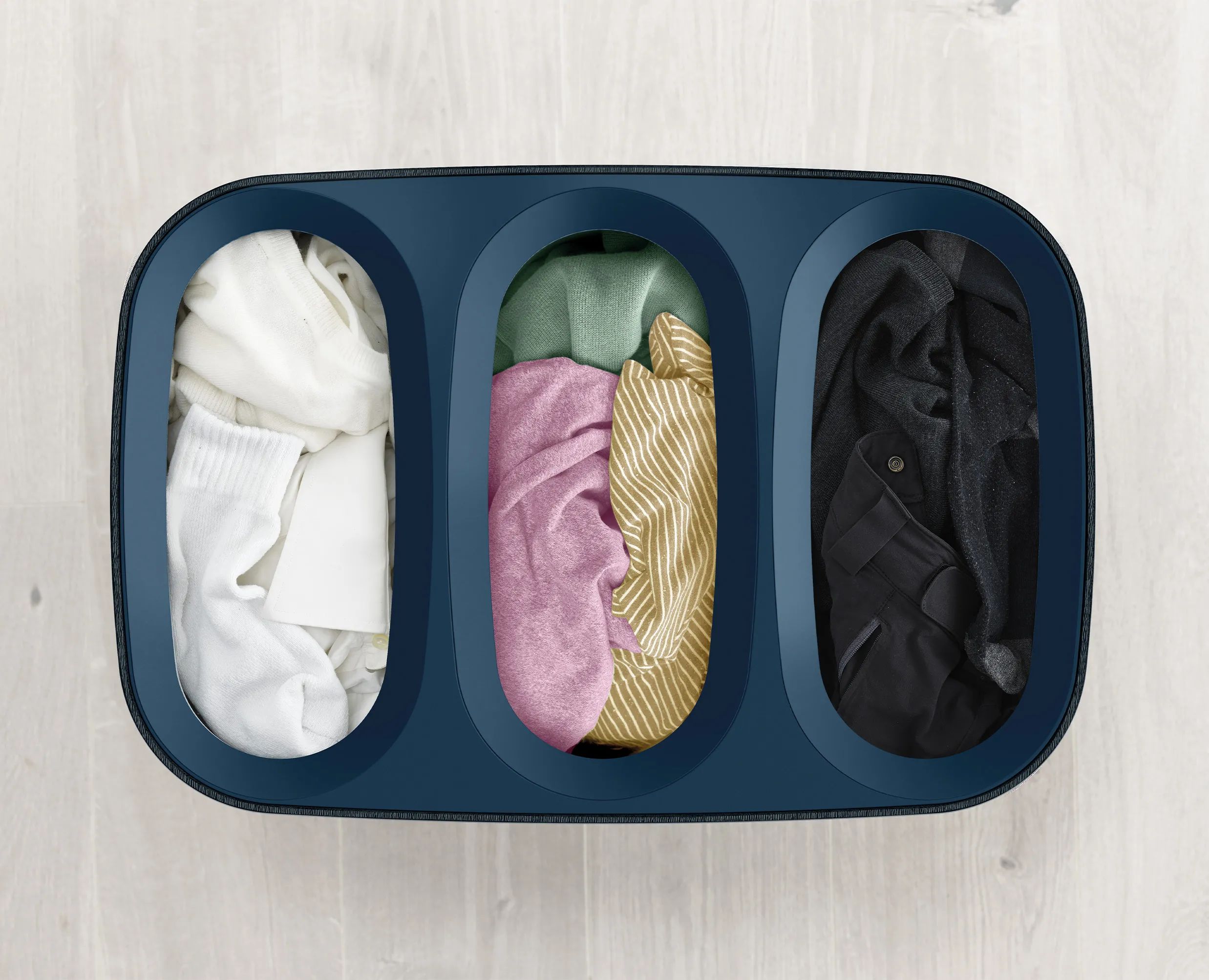 Joseph Joseph Vasketøjskurve Tota Trio Vasketøjskurv i Navy Blue, 2