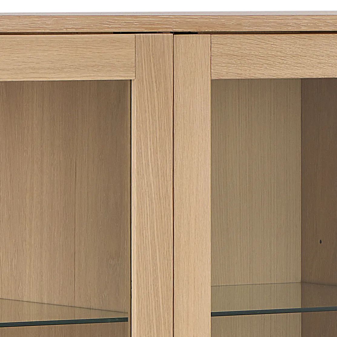 CASA Living Skabe Marte Vitrineskab i H148 x B140 cm, 3