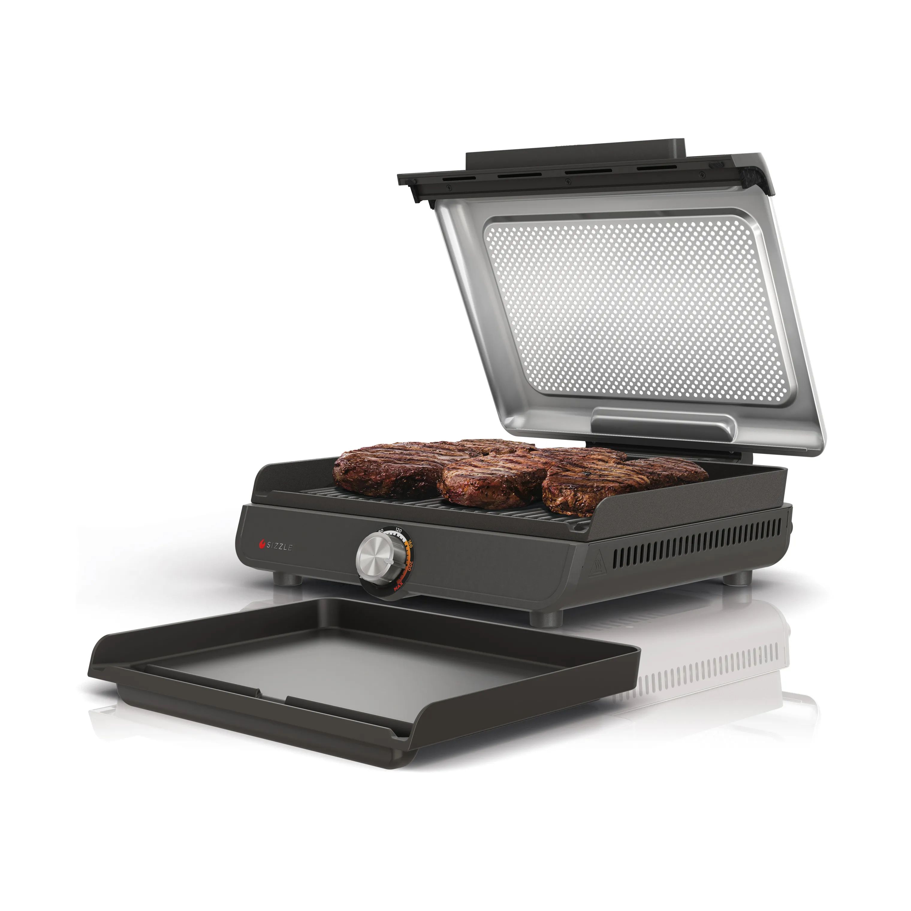 Ninja Bordgrill Sizzle Flat Plate Grill i Sort, 6