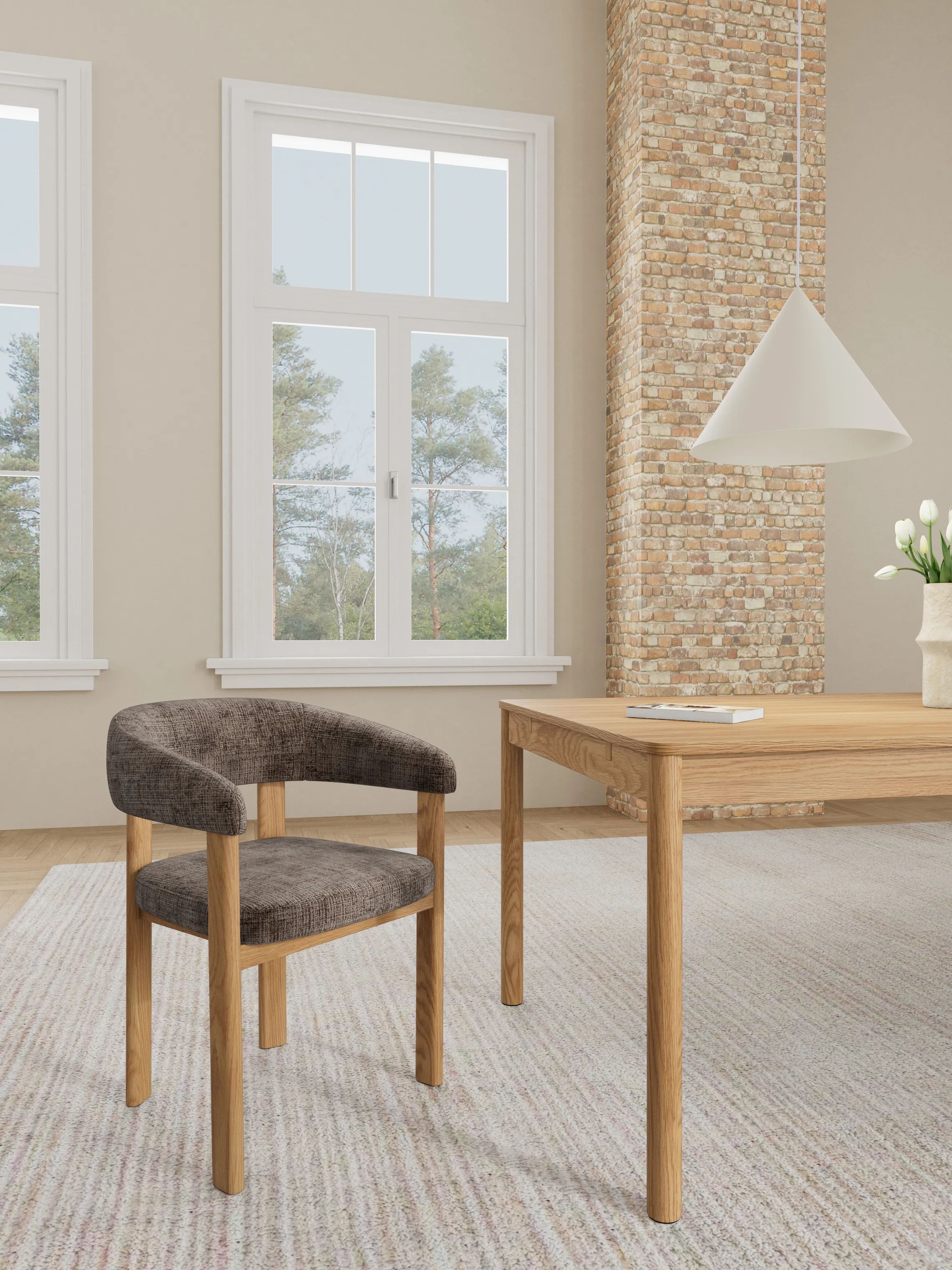 CASA Living Spisebordsstole Myles Spisebordsstol - 2 stk. i Brun, 2