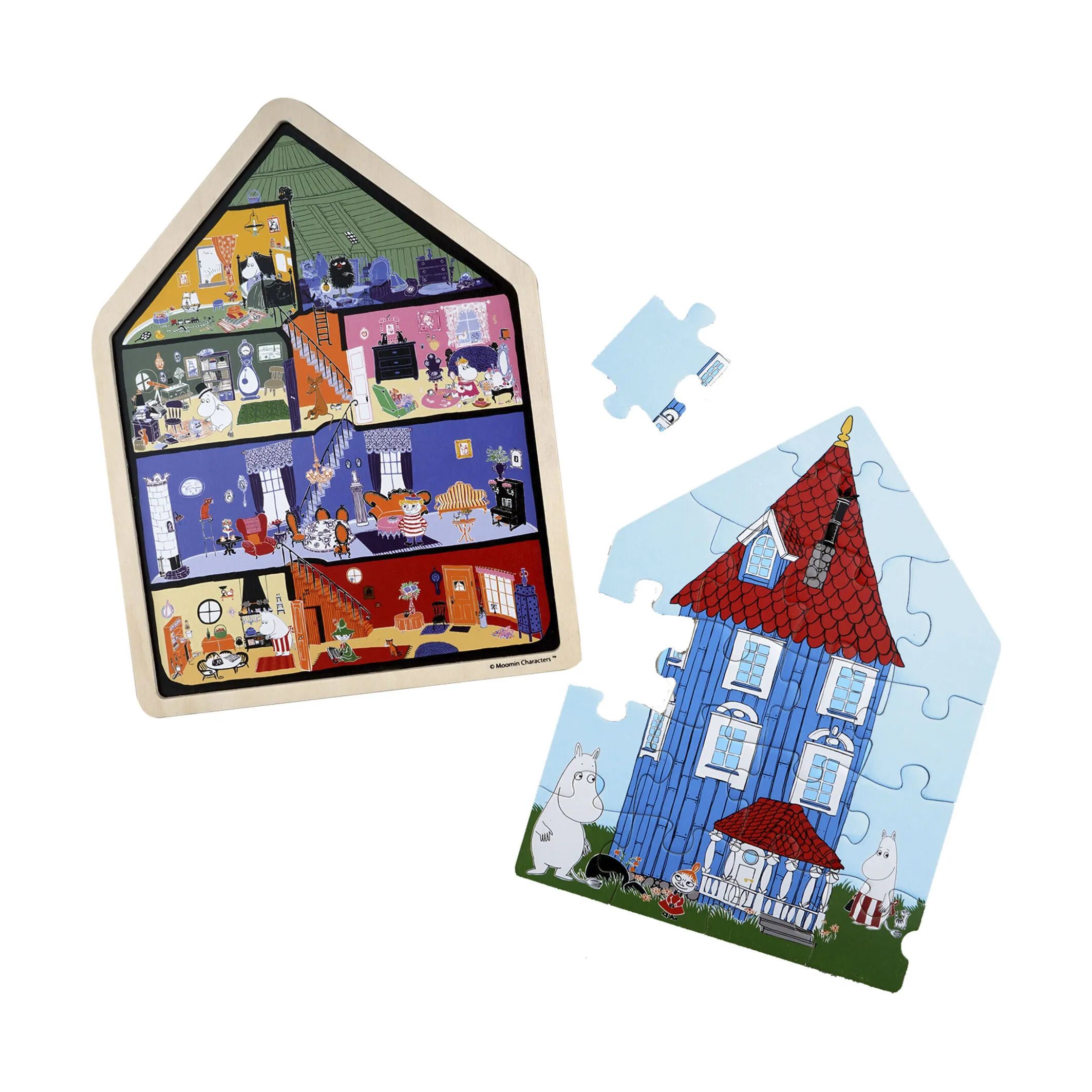 Barbo Toys Puslespil Moomin Puslespil - Mumihuset i Multifarvet, 4