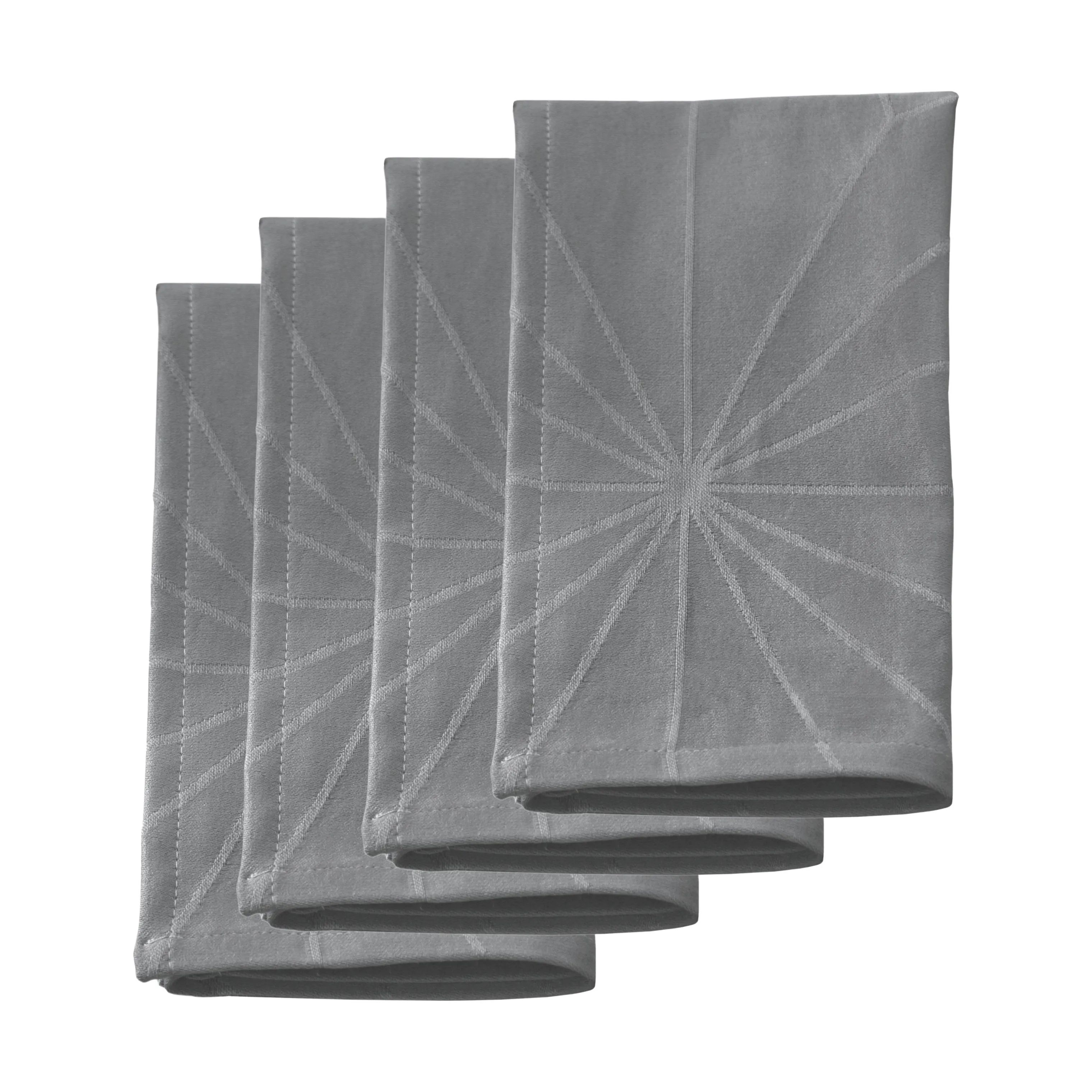 Novoform Stofservietter Stars Stofserviet - 4 stk. i Winter grey, 1