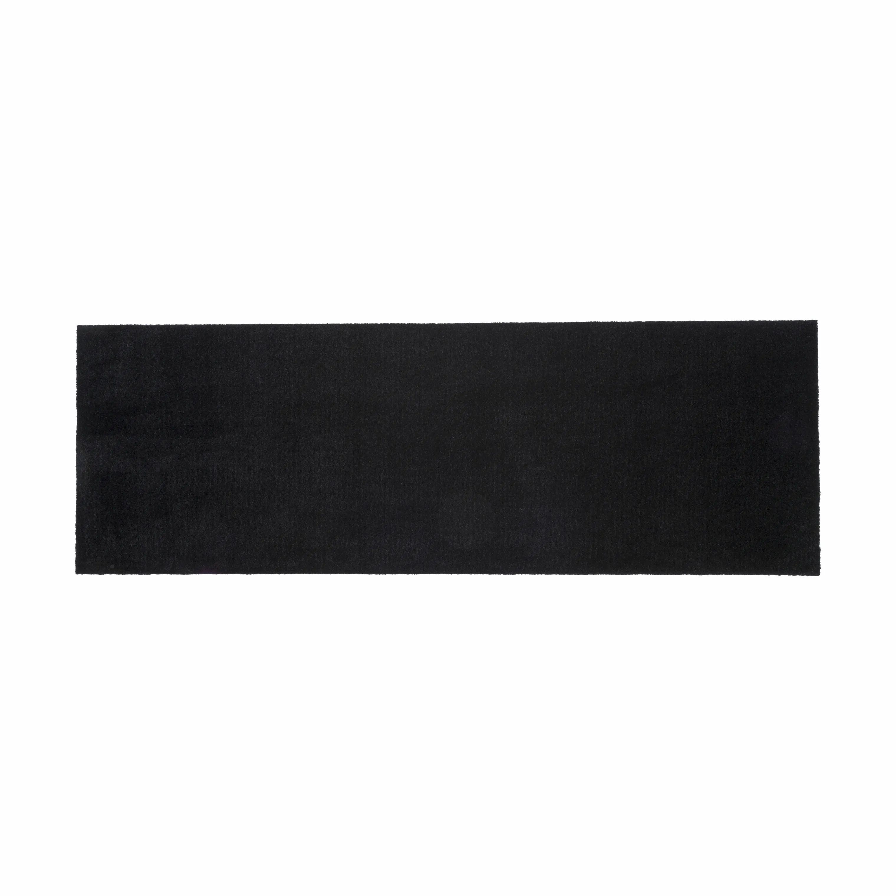 Tica Copenhagen Gulvtæpper Uni Color Gulvtæppe i Sort , B90 x L200 cm, 1