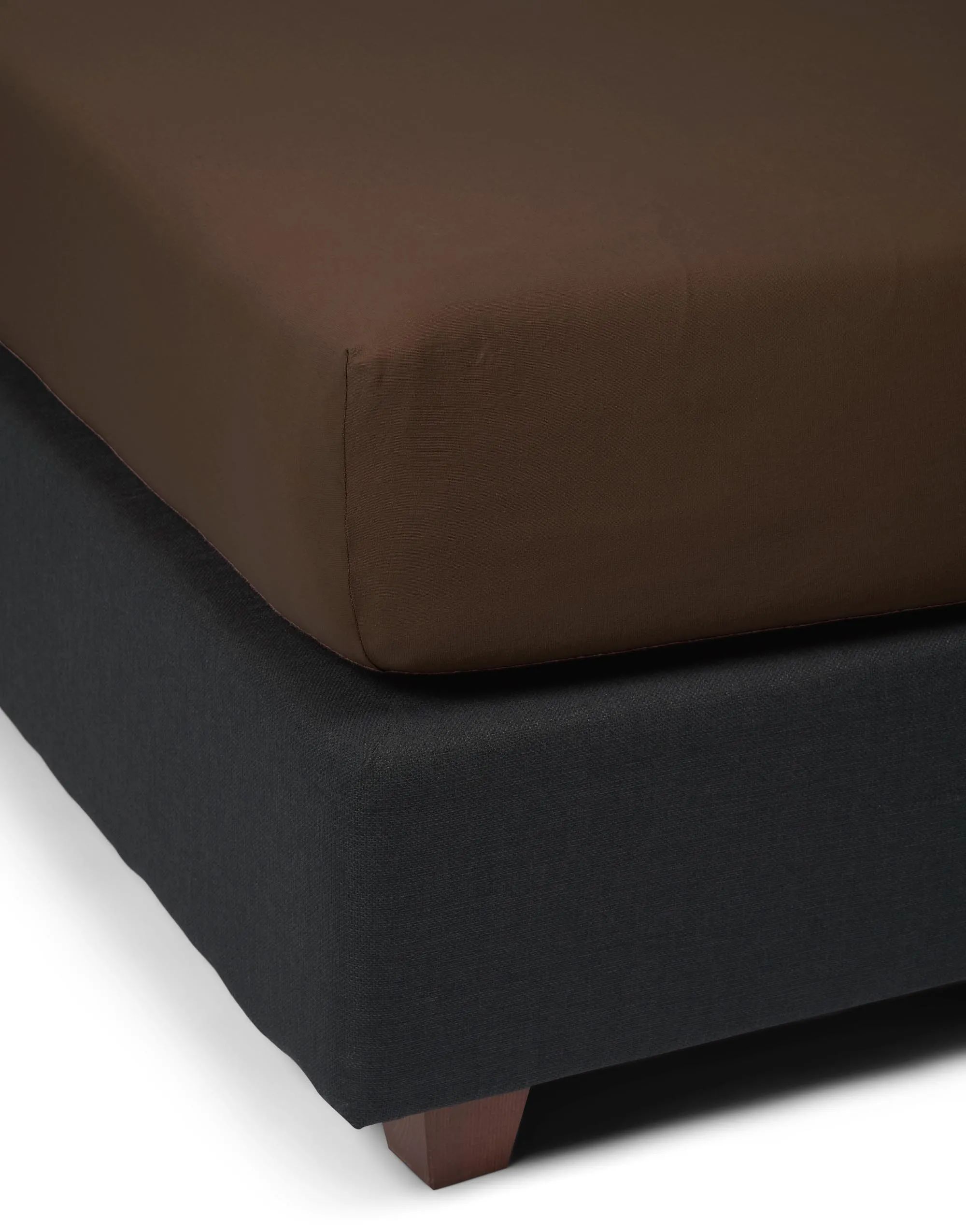 Essenza Lagner The Perfect Organic Jersey Organic Jersey Boxlagen i Chocolate, B100 x L220 cm, 3