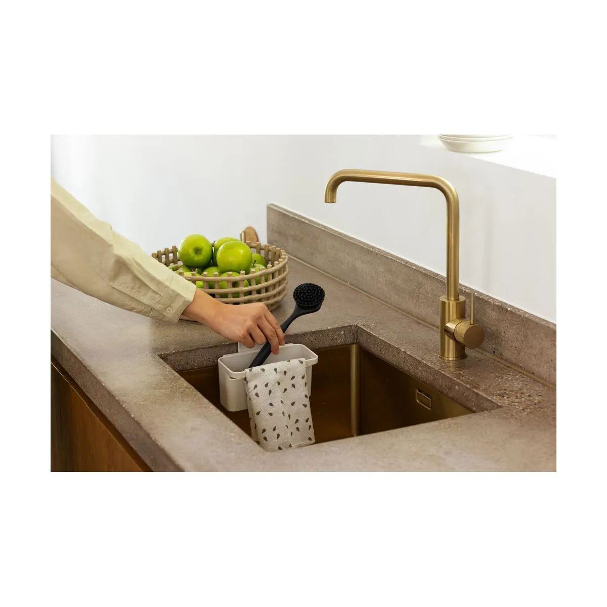 Brabantia Øvrigt tilbehør til opvask Sinkside Vaskorganizer i Soft Beige, 5