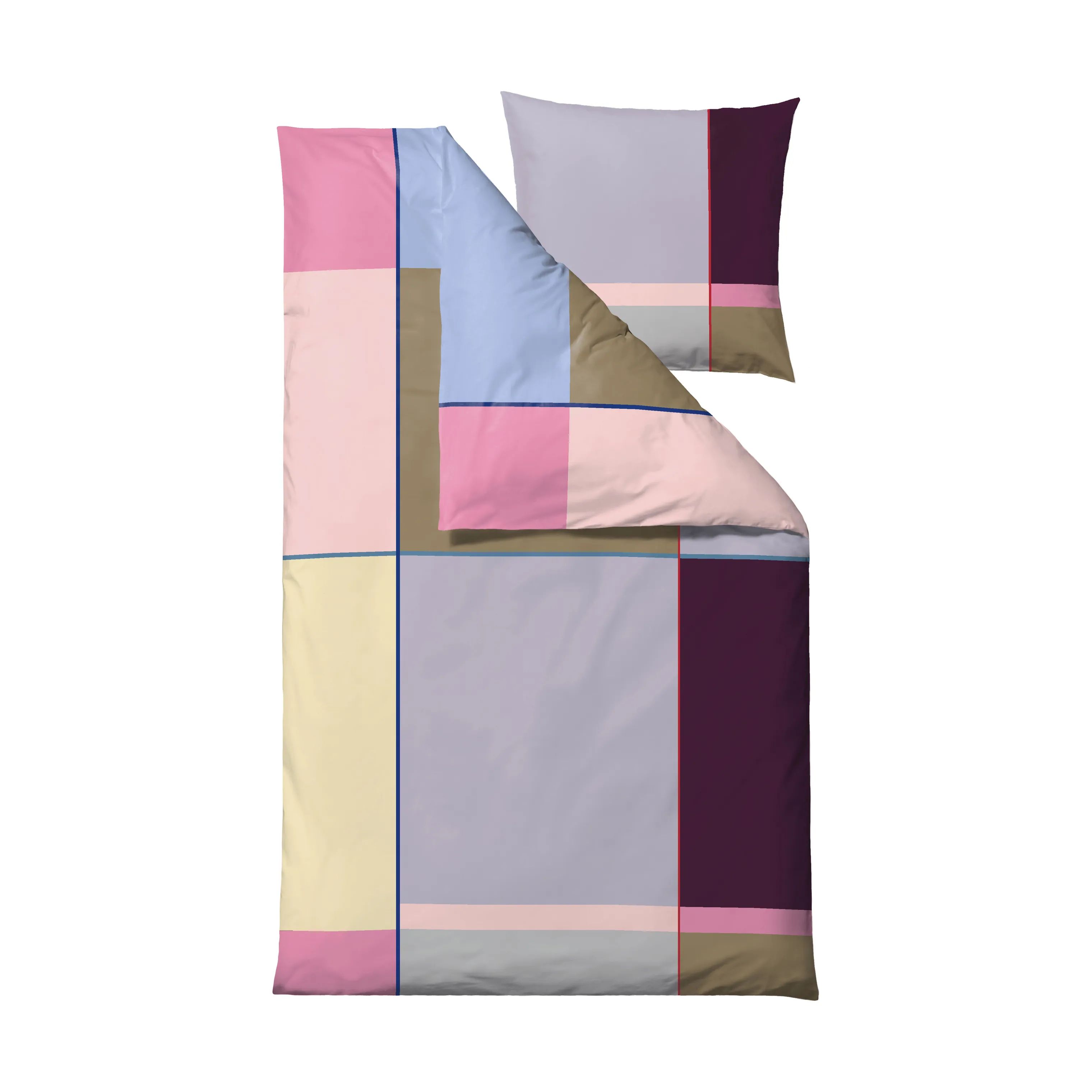 Södahl Sengetøj Colour Block Colour Sengetøj i Lilla, B140 x L220 cm, 1