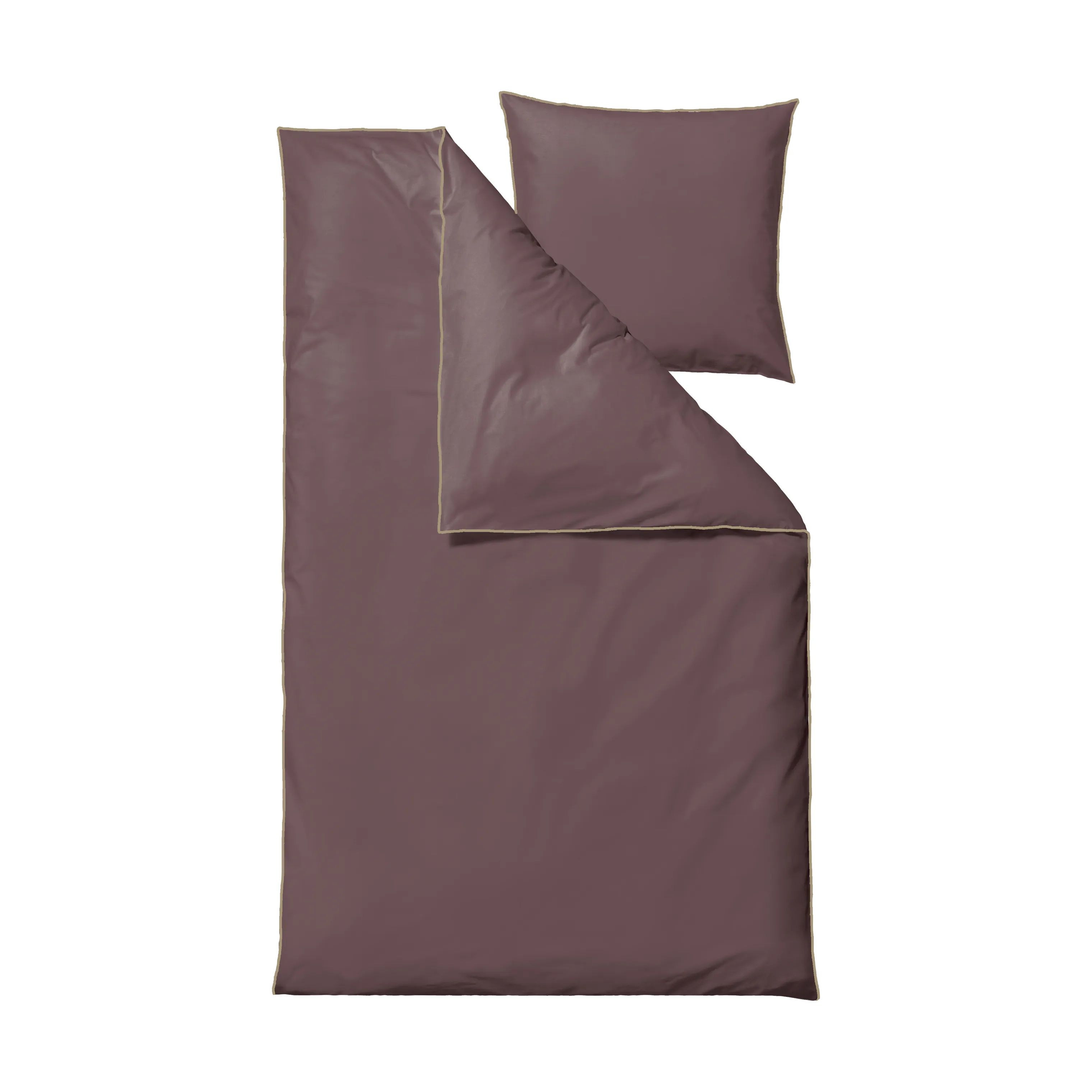 Södahl Sengetøj Edge Sengetøj i Rosewood, B140 x L200 cm, 1