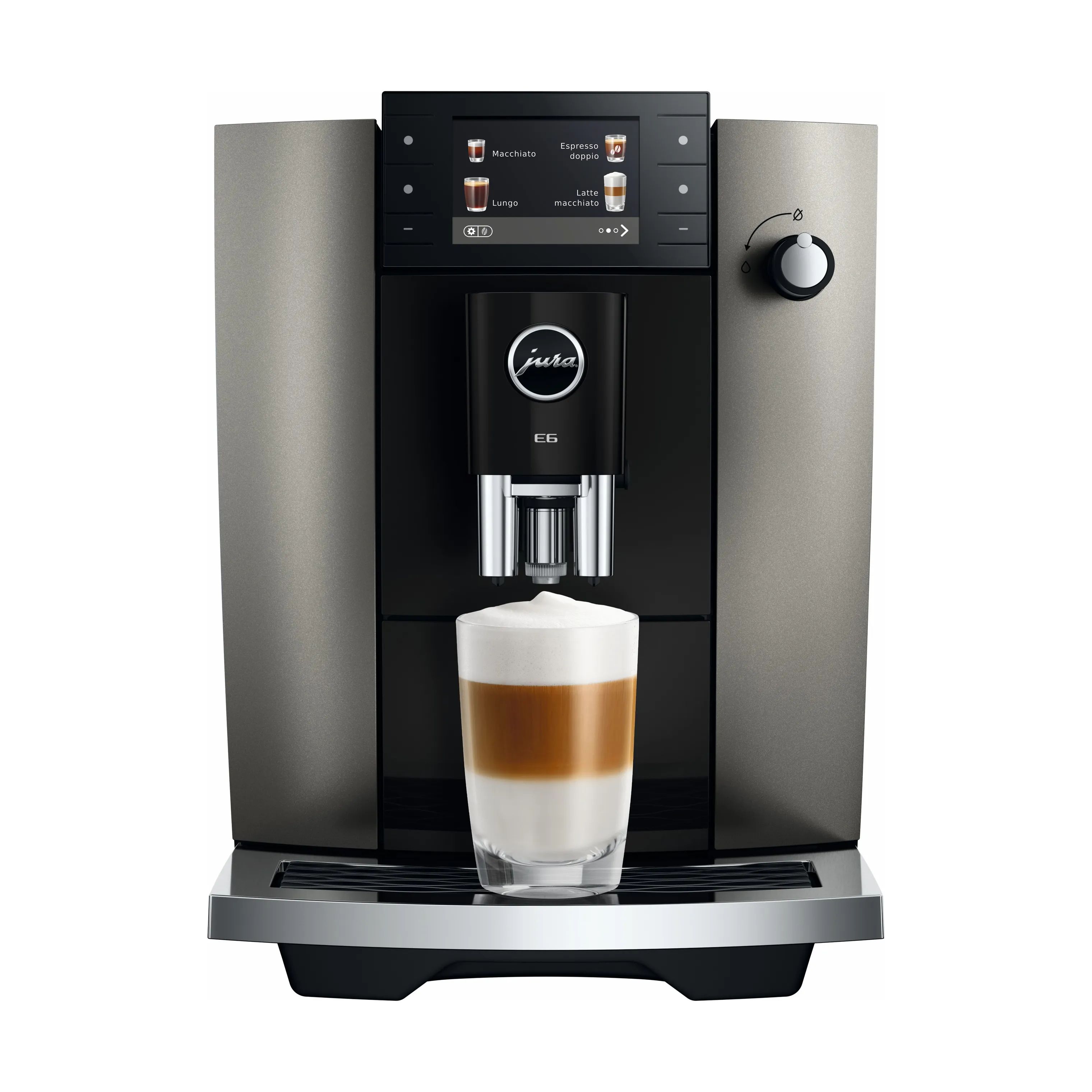 JURA Kaffemaskiner E6 (EB) E6 (ED) Kaffemaskine i Dark Inox, 2