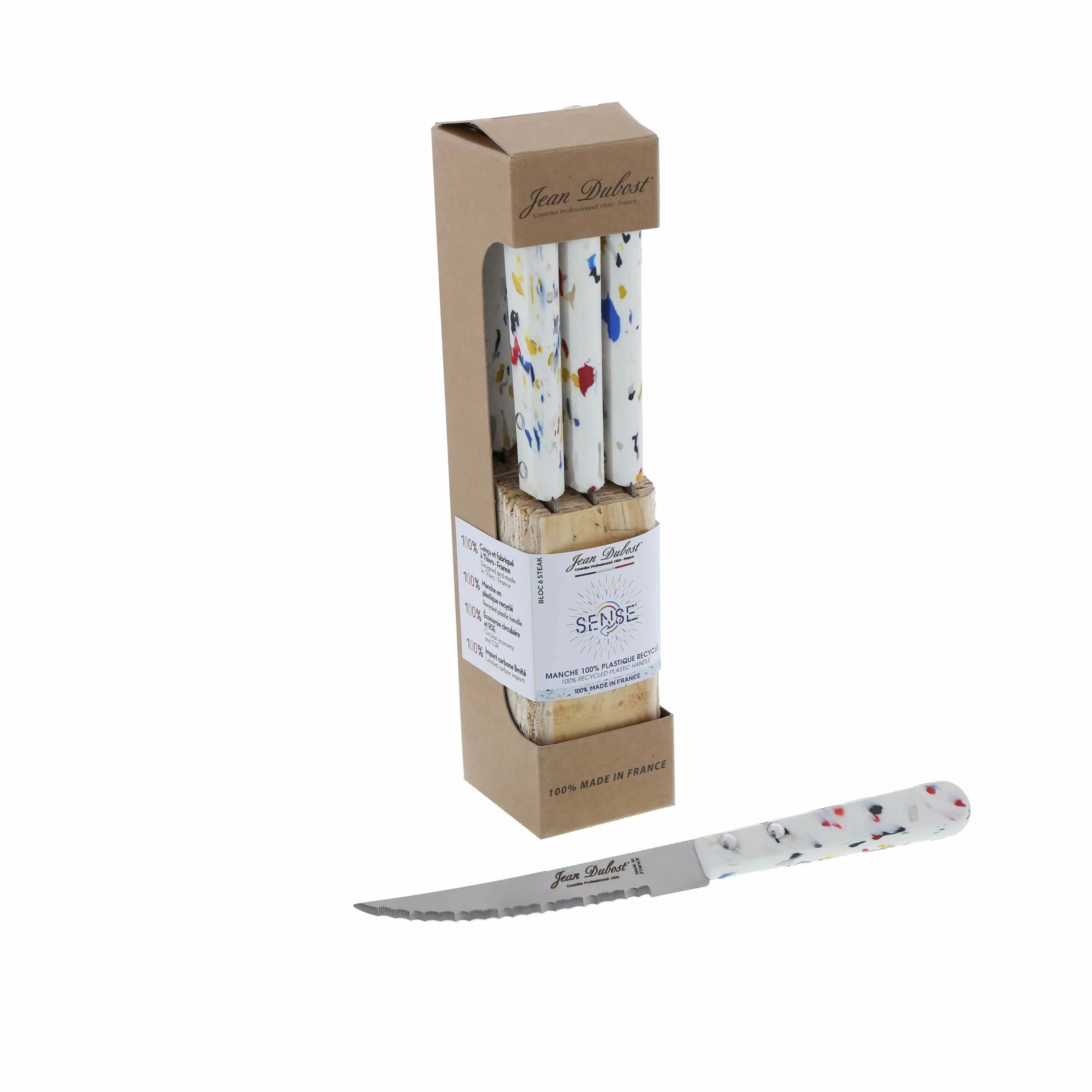 Jean Dubost Steakknive Sense Steakkniv - 6 stk. i Multifarvet, 1