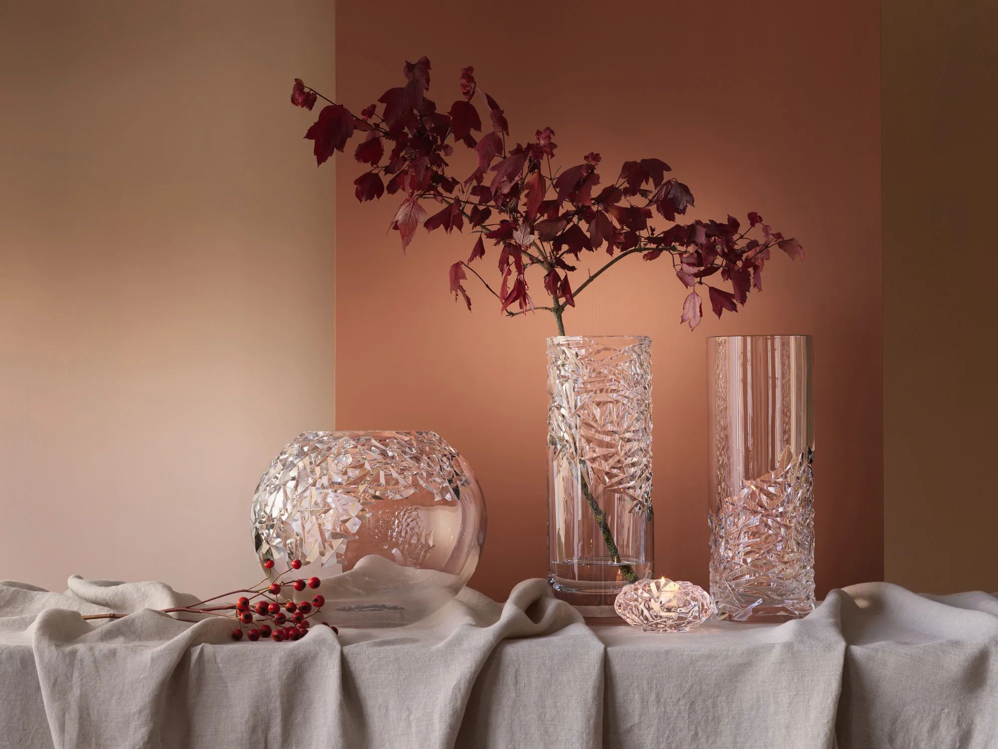 Orrefors Vaser Carat Lower Cut Vase i Klar, Lower cut, 2
