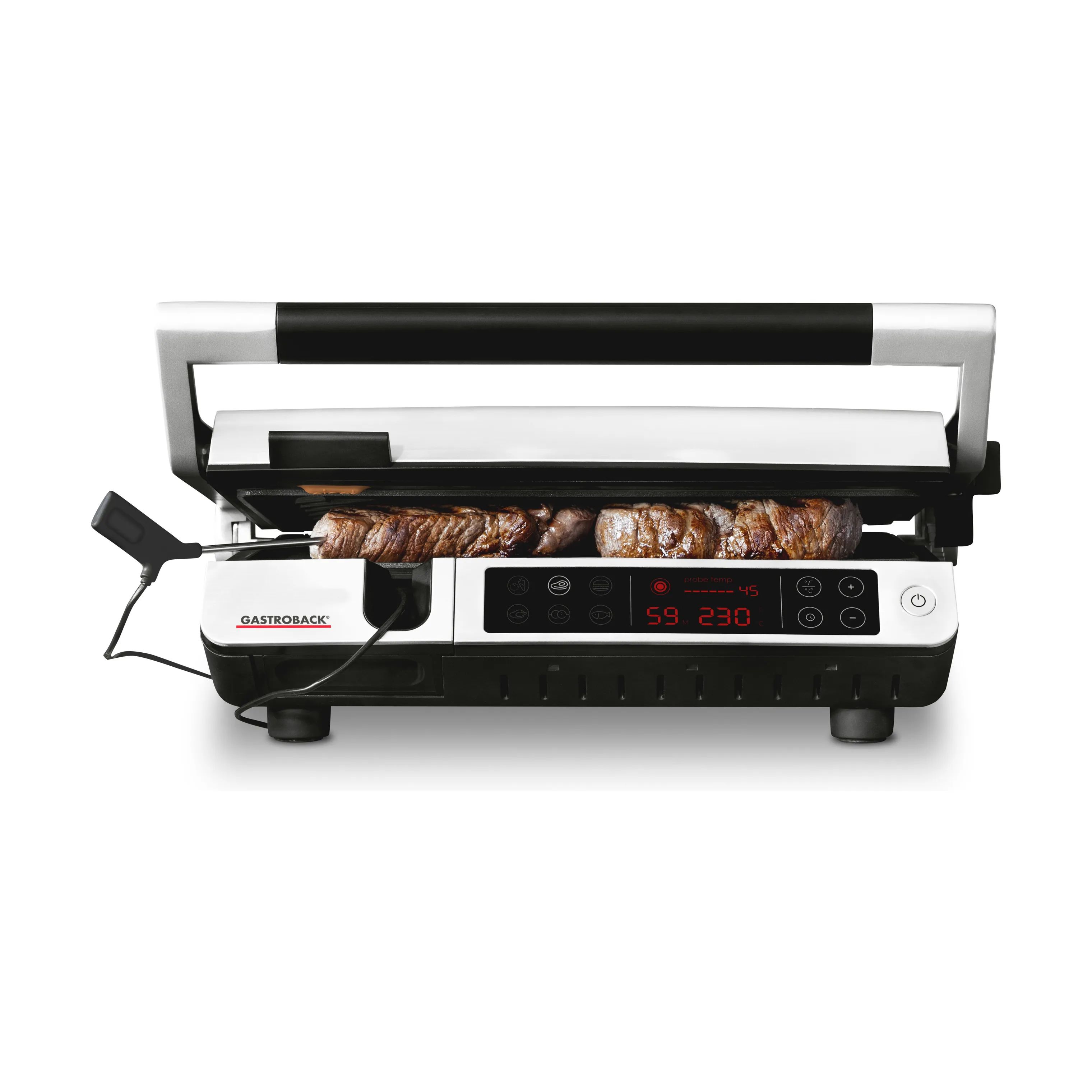 GASTROBACK Elgrill BBQ Advanced Elektrisk Grill i sort/stål, 1