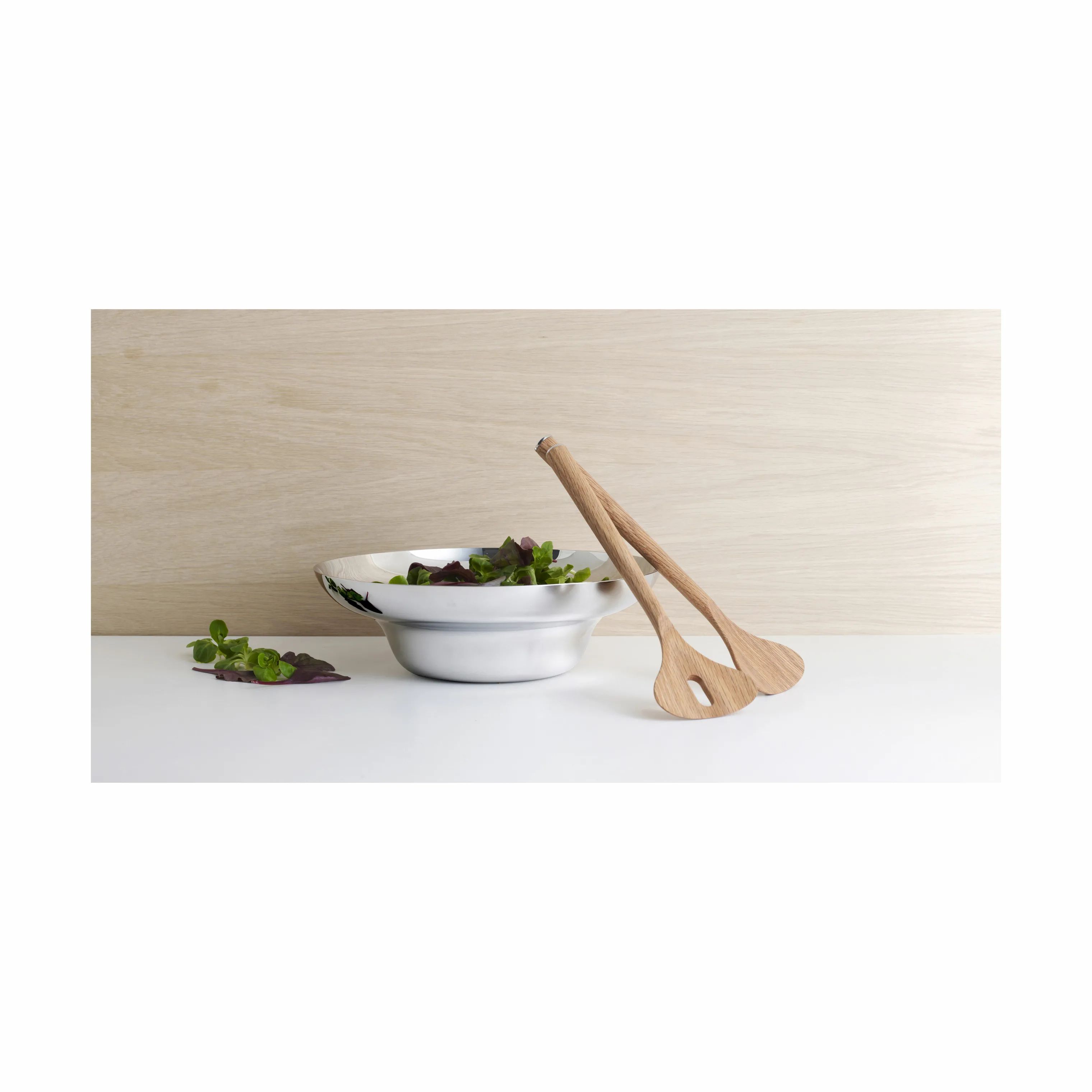 Georg Jensen Salatskåle Alfredo Salatskål i Sølvfarvet, 28 cm, 3