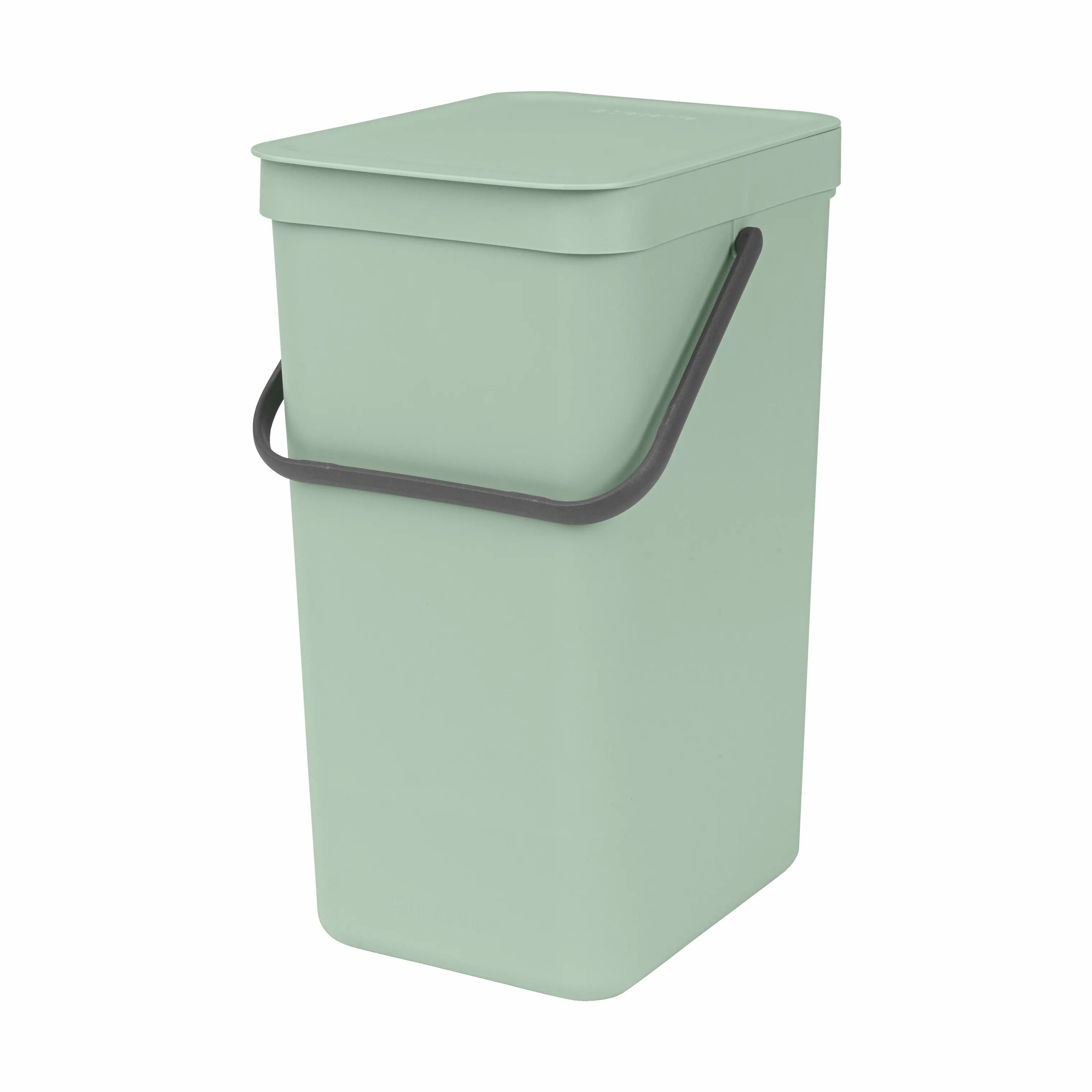Brabantia Spande uden pedal Sort & Go Affaldsspand i Jade Green, 16 L, 1