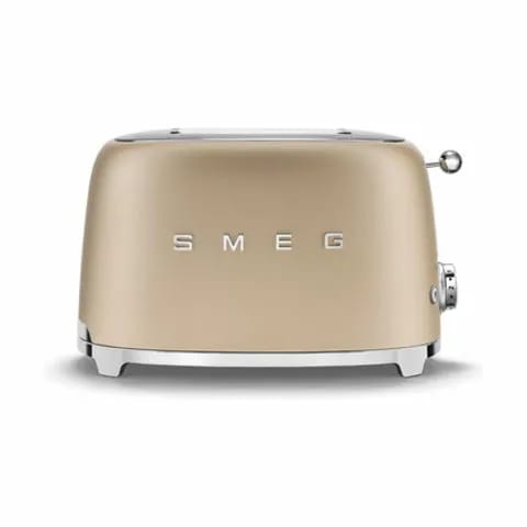Smeg Brødristere 50's Style Brødrister i mat champagne, 1