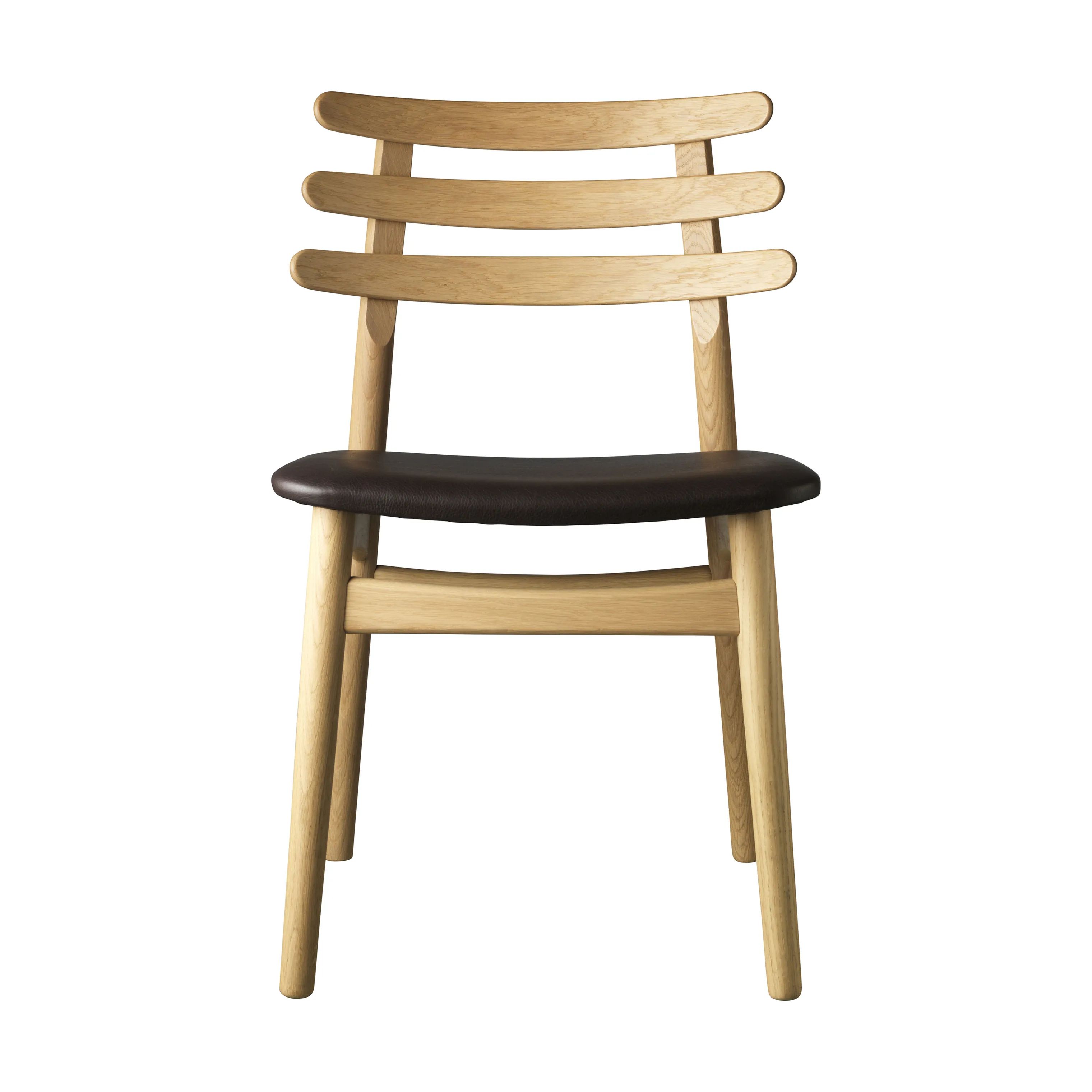 FDB Møbler Spisebordsstole J48 Spisebordstol i Natur/Mørkebrun, 78,5 cm, 1
