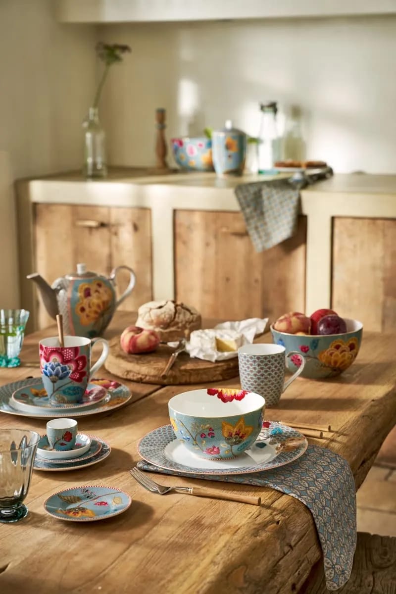 PIP Studio Serveringsfade Blooming Tales Petit four fad i Blue, 3