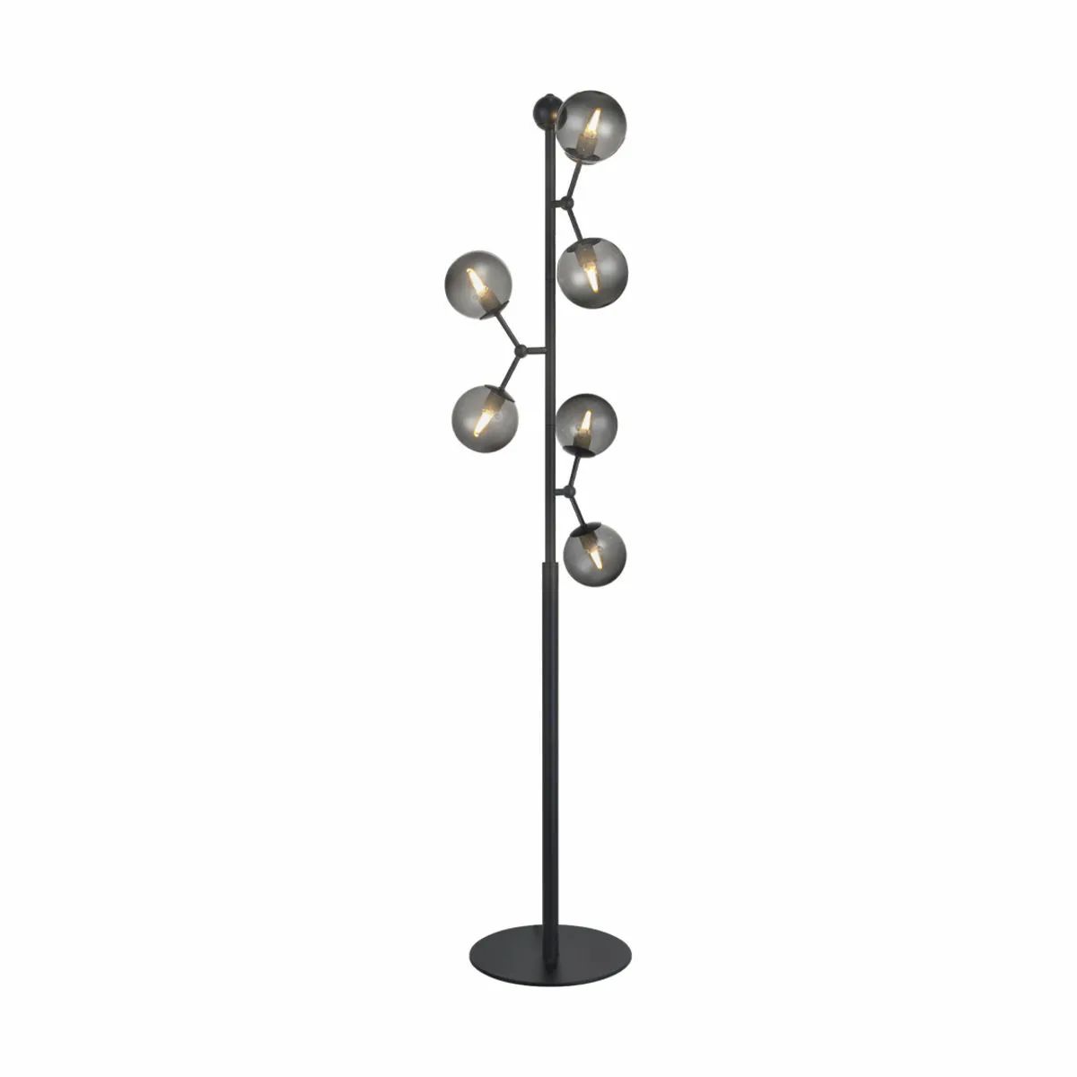 Halo Design Gulvlamper Atom Gulvlampe i smoke/sort, 1