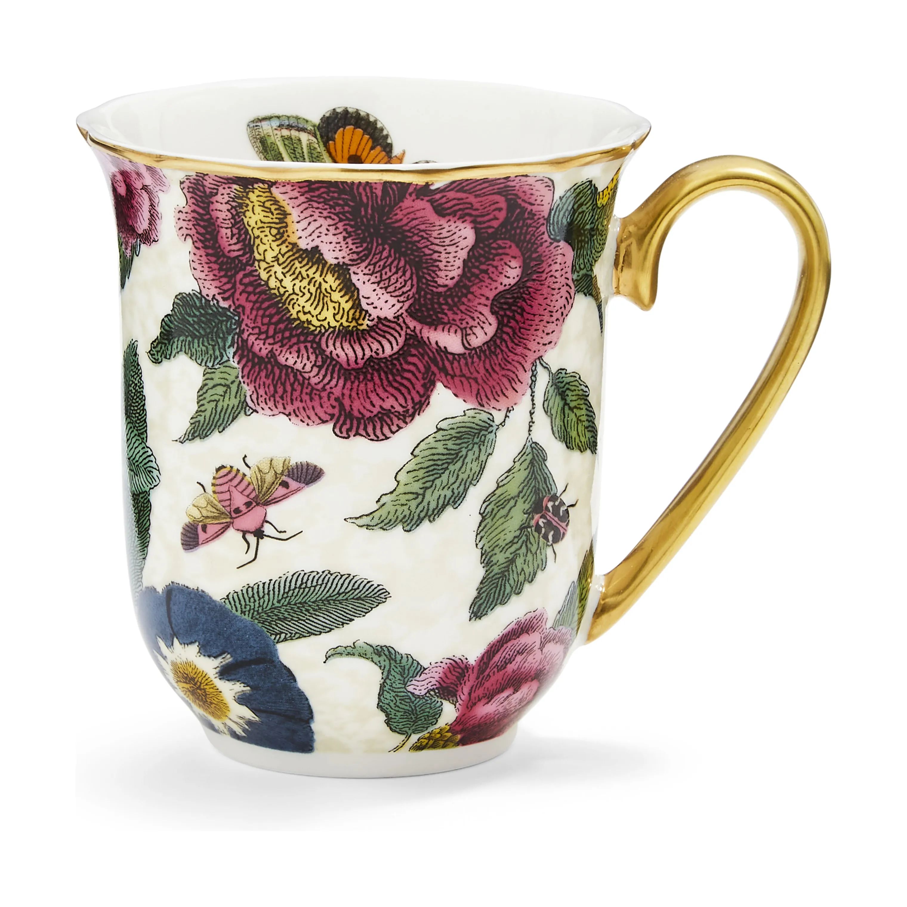Spode Krus og kopper med hank Creatures Of Curiosity Krus i Creme/Lyserød/guld, 1