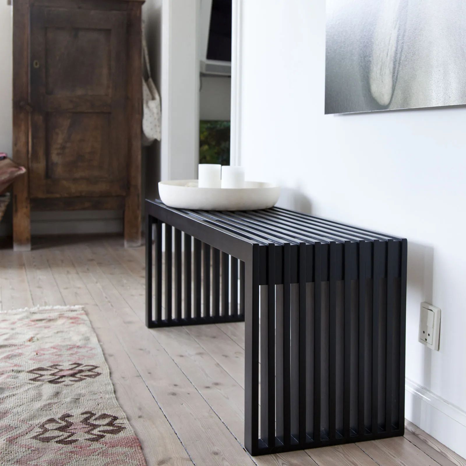 cinas Bænke Rib Bænk i Sort, 2
