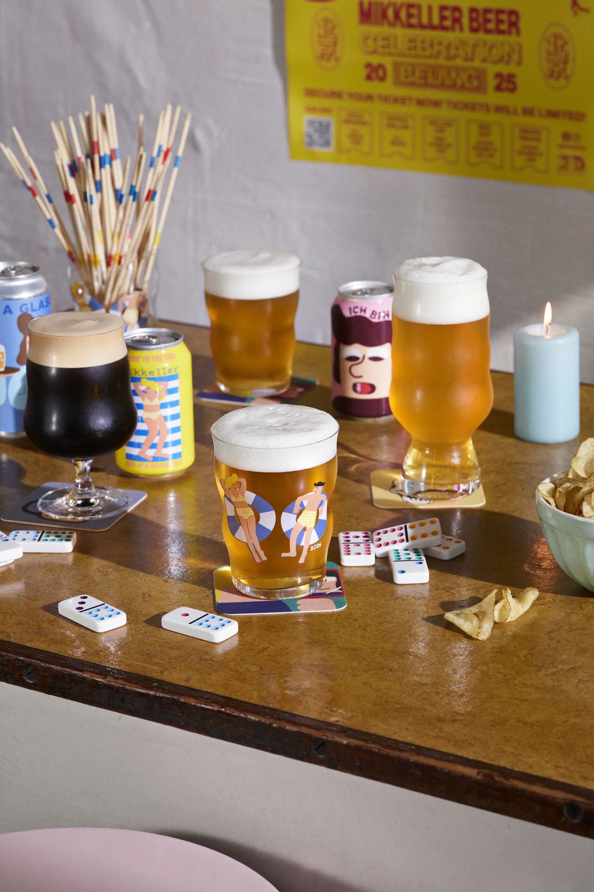 Holmegaard Ølglas Mikkeler Mikkeller Pint Ølglas 2026 i Klar, 2