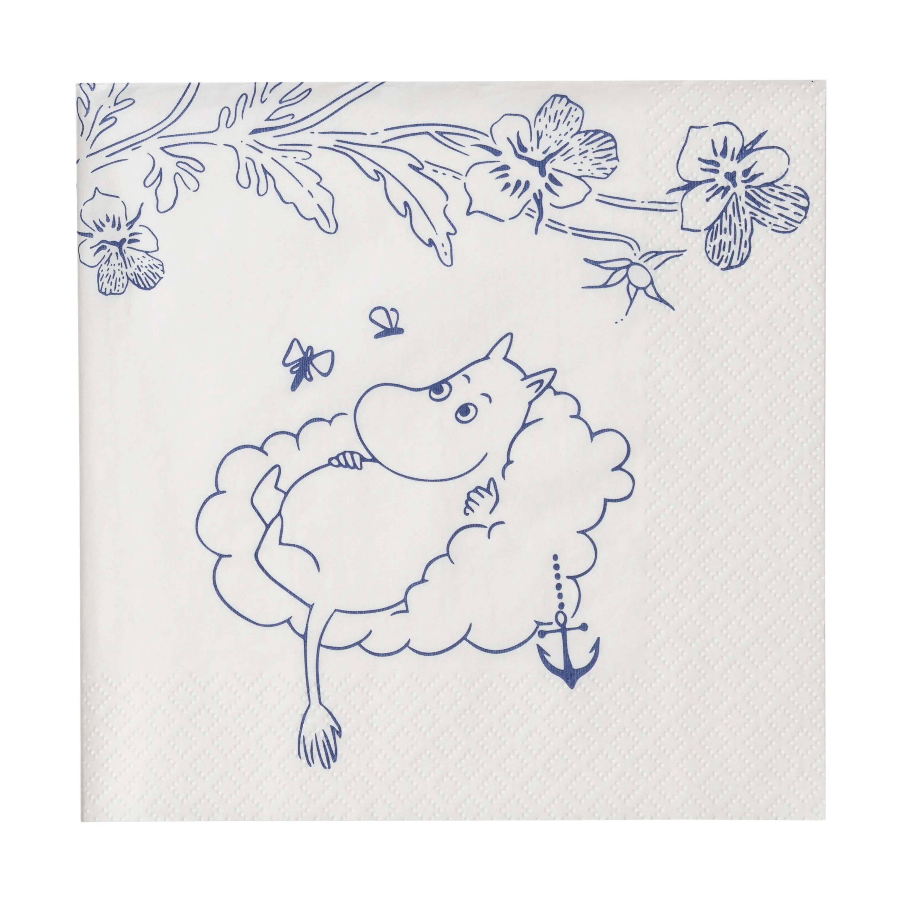 Moomin Arabia Papirservietter Haru Servietter i Hvid/blå, 1