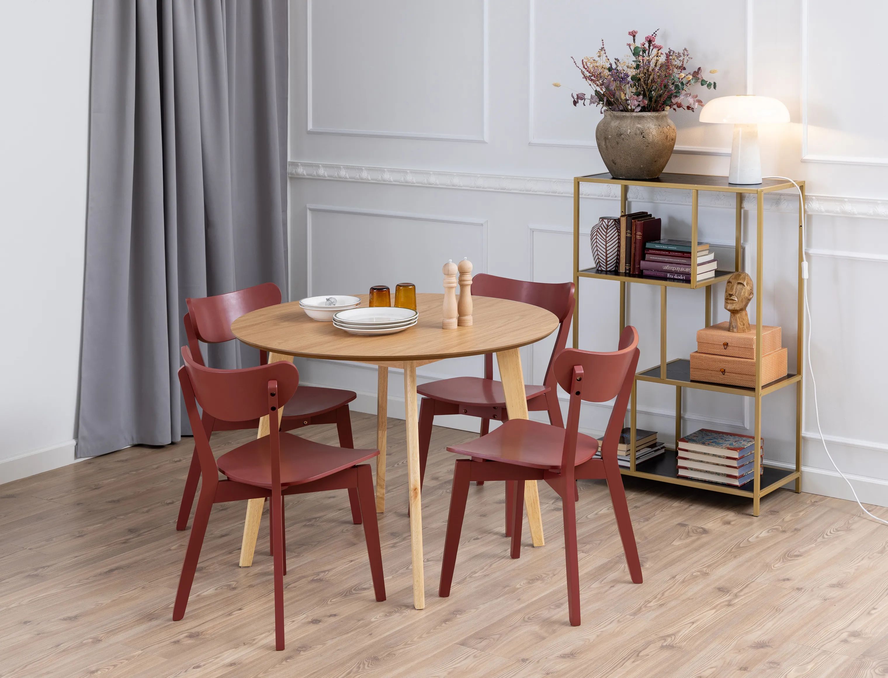 CASA Living Spisebordsstole Roxby Spisebordsstol - 2 stk. i Terracotta, 3