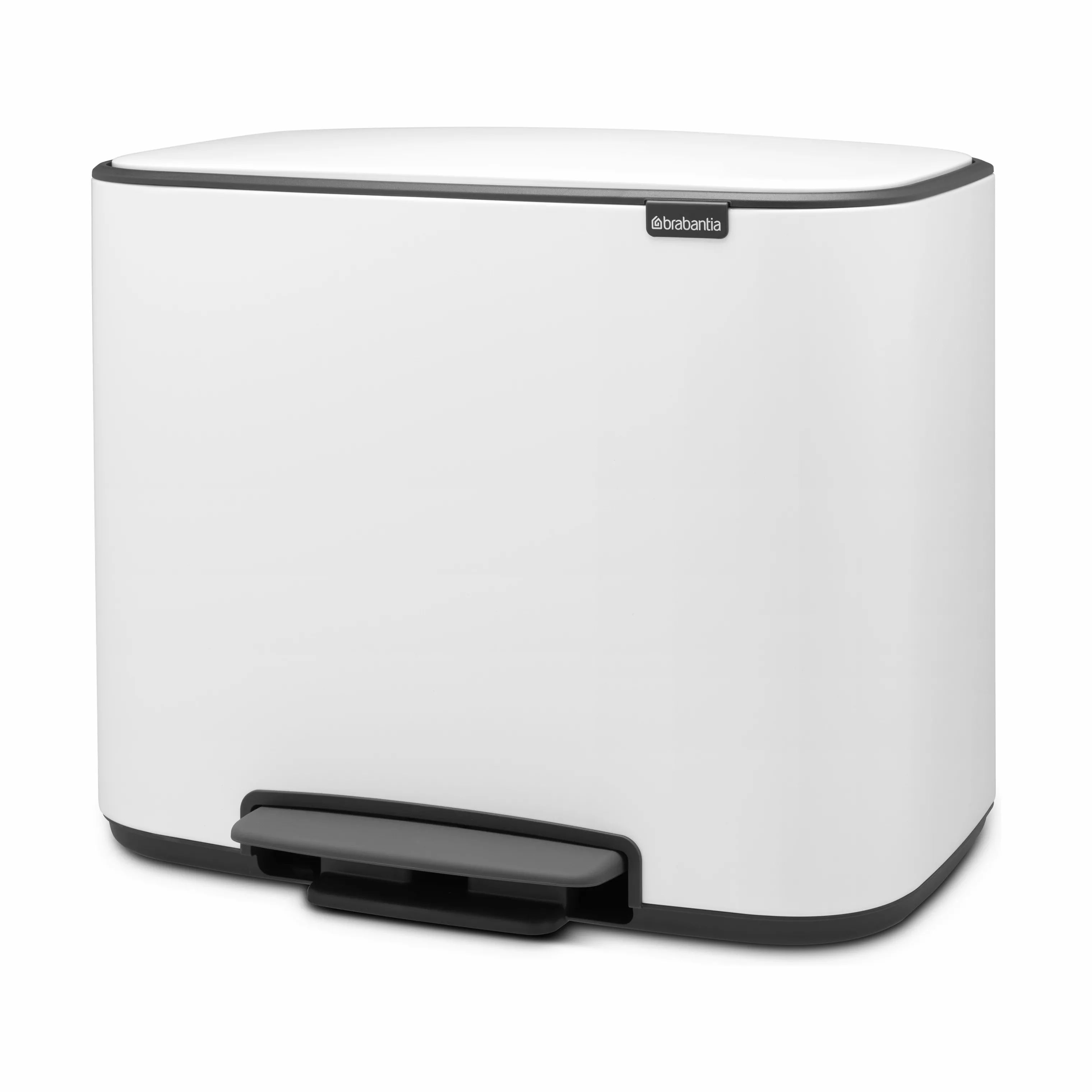 Brabantia Toiletspande BO Pedalspand i Hvid, 34 L, 1