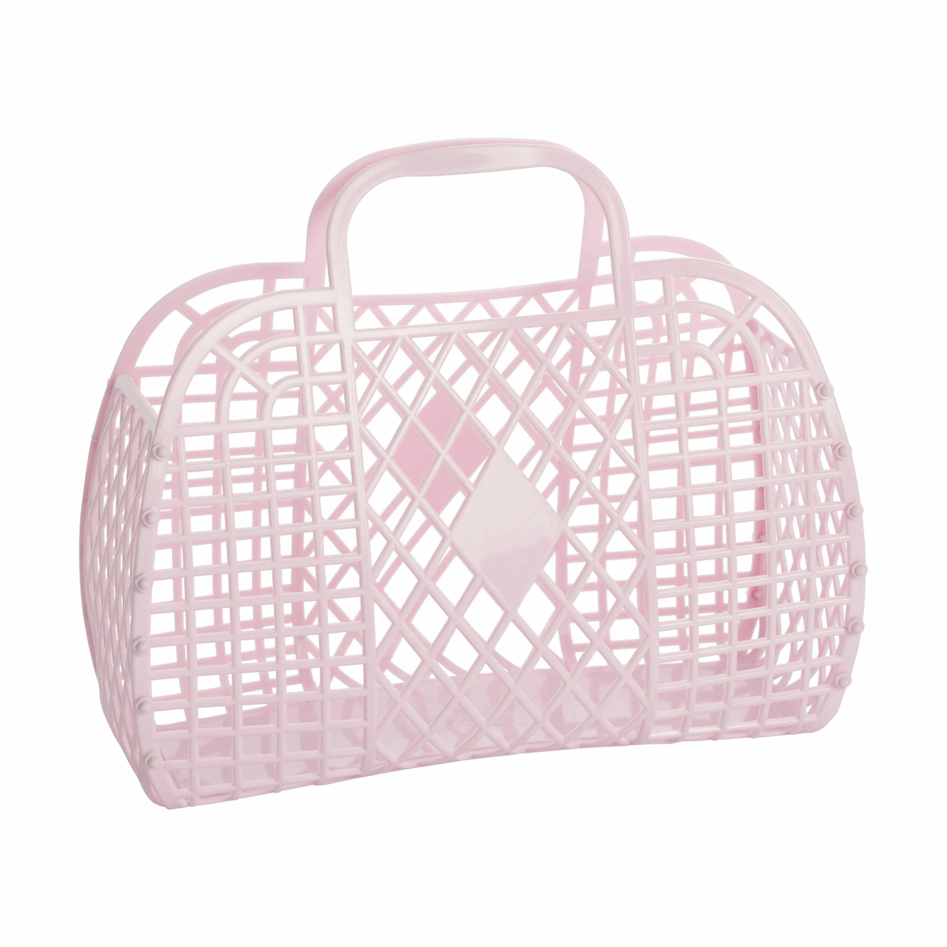 Sun Jellies Øvrigt interiør Retro Basket i Lyserød, Large, 1