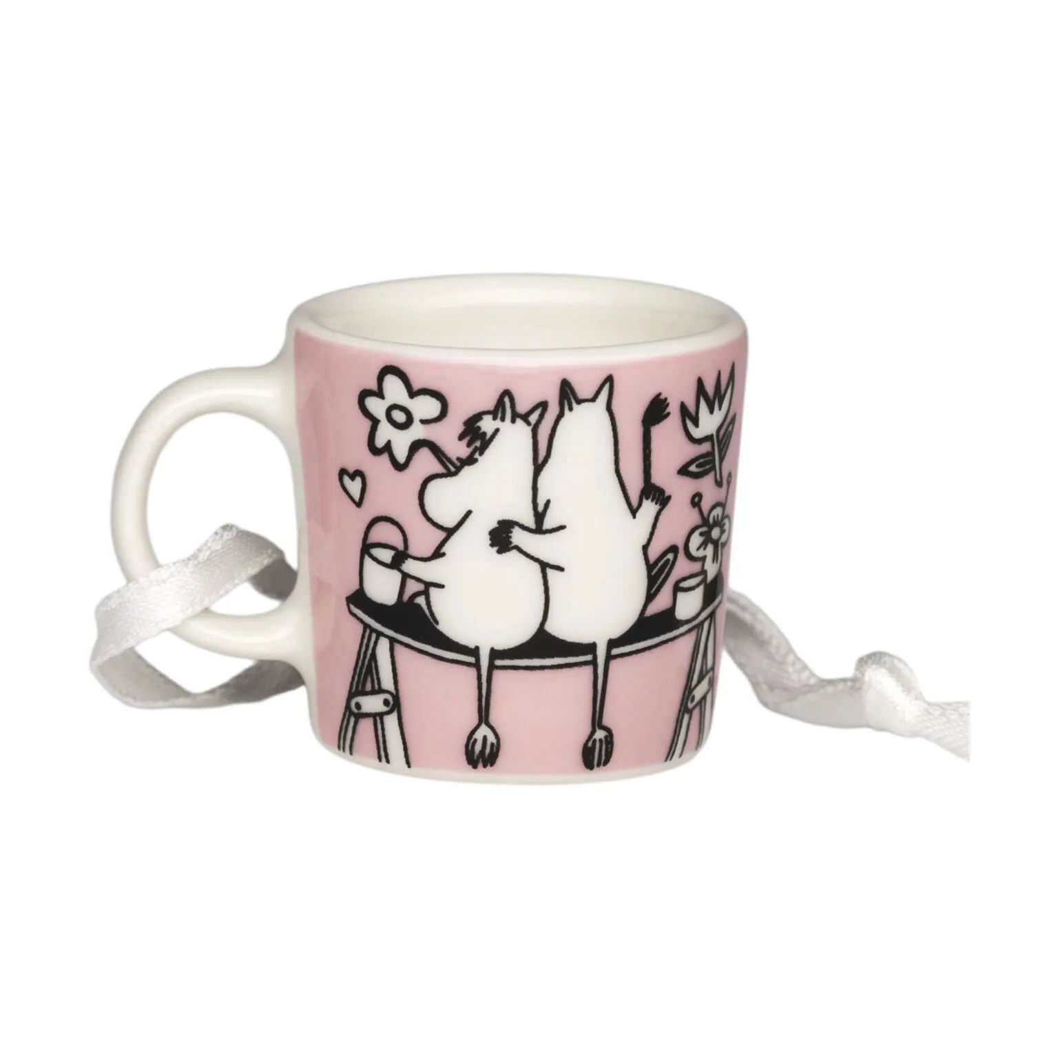 Moomin Arabia Krus og kopper med hank Love Kærlighed Mini Krus i Lyserød, 4