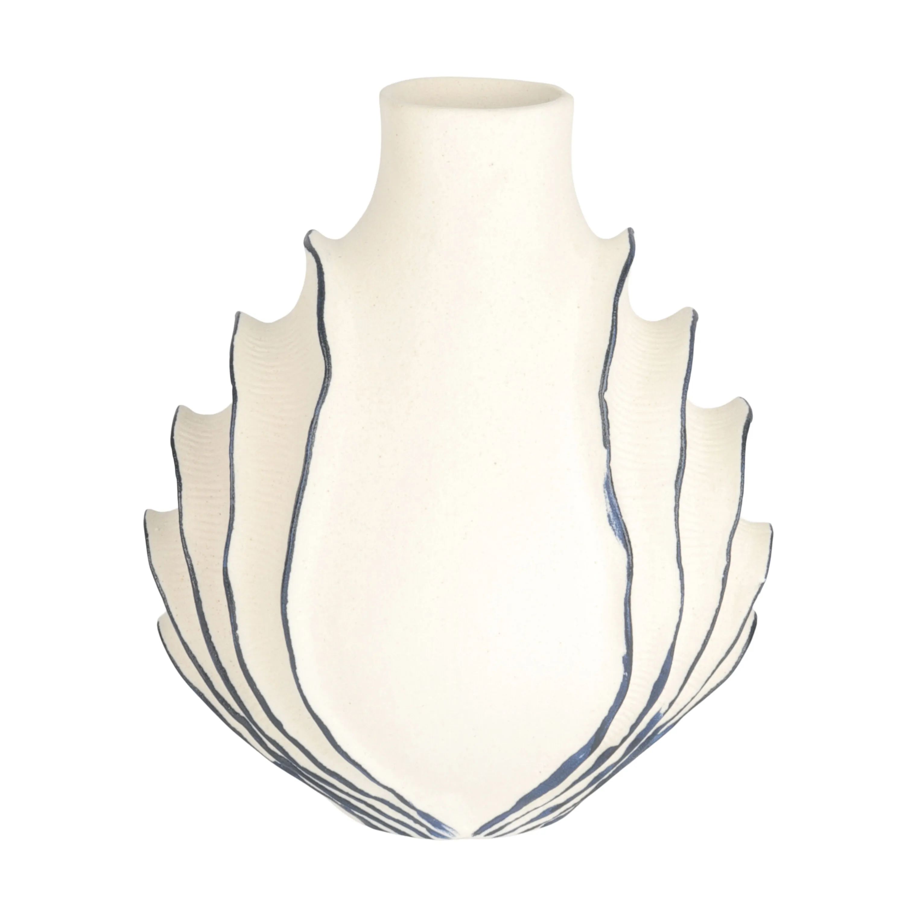 CASA Living Vaser Vase i Hvid/mørkeblå, 1